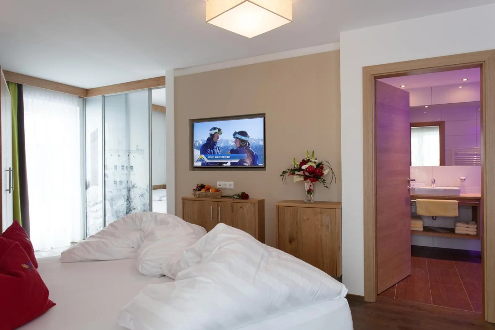 Bed in Hotel Sonnleiten