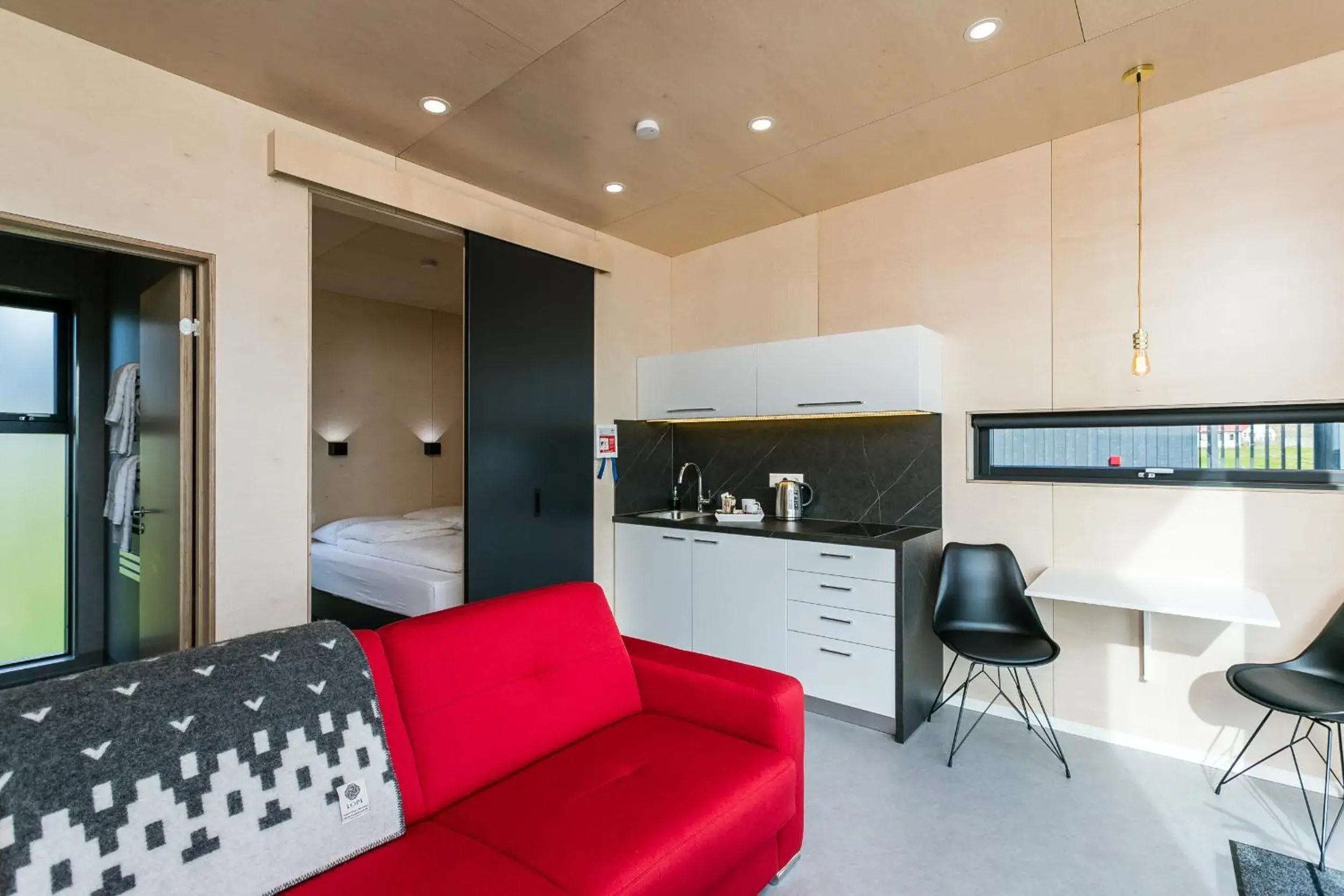 Bed in Harbour View Cottages Grindavik Bed in Harbour View Cottages Grindavik