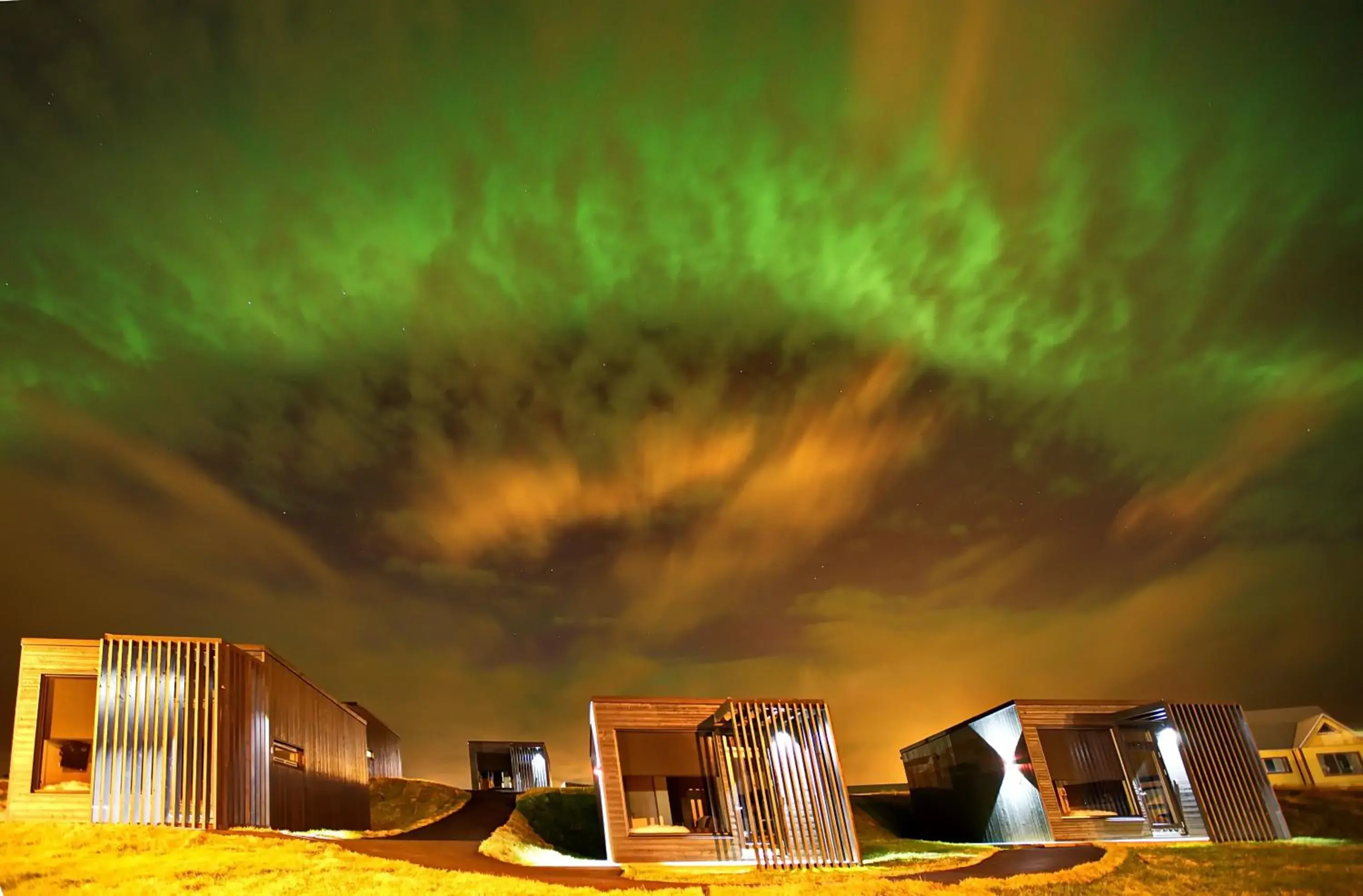 Property building in Harbour View Cottages Grindavik Property building in Harbour View Cottages Grindavik