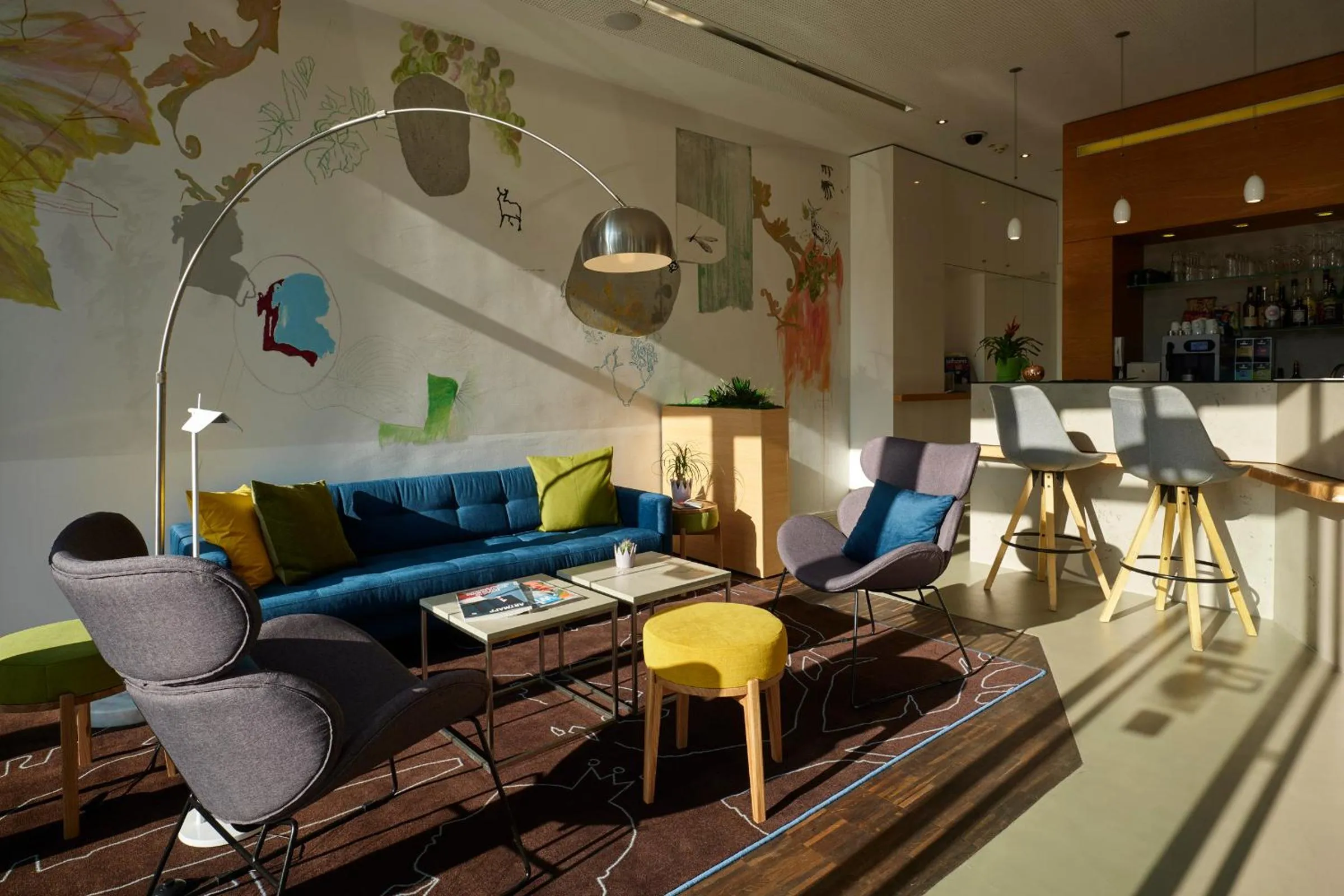 Lobby or reception in Grimm's Berlin Mitte