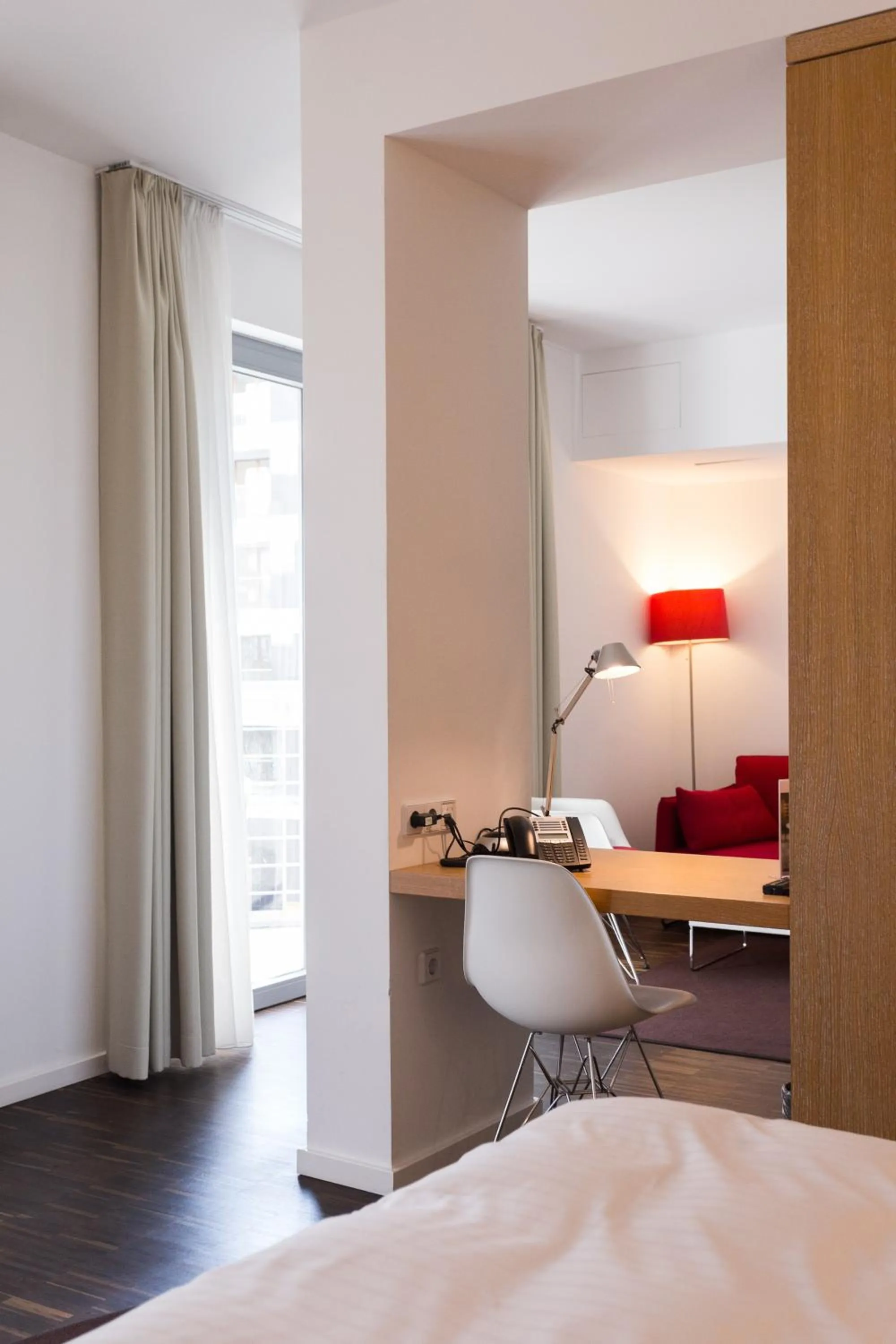 Seating area, Bed in Grimm's Berlin Mitte