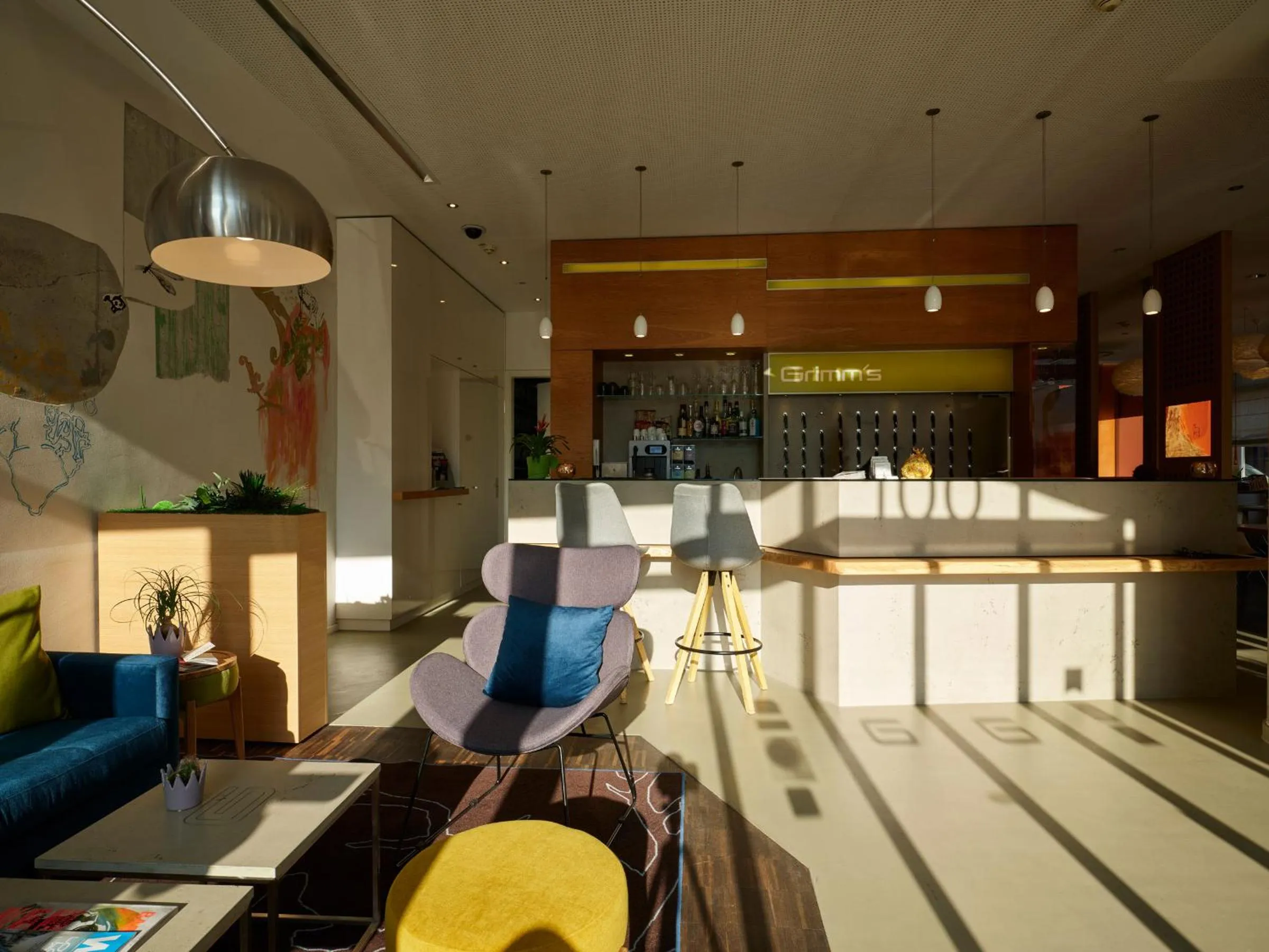 Lobby or reception in Grimm's Berlin Mitte