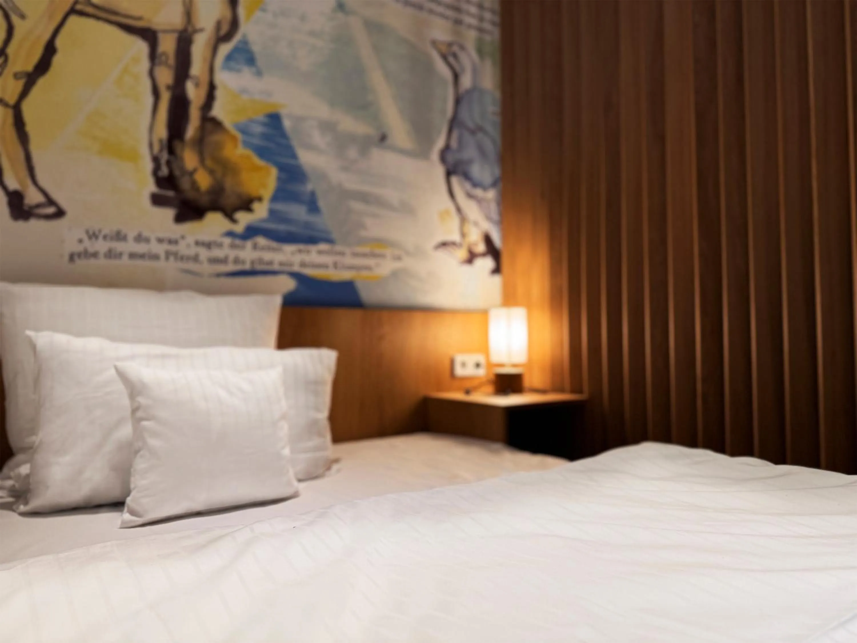 Decorative detail, Bed in Grimm's Berlin Mitte