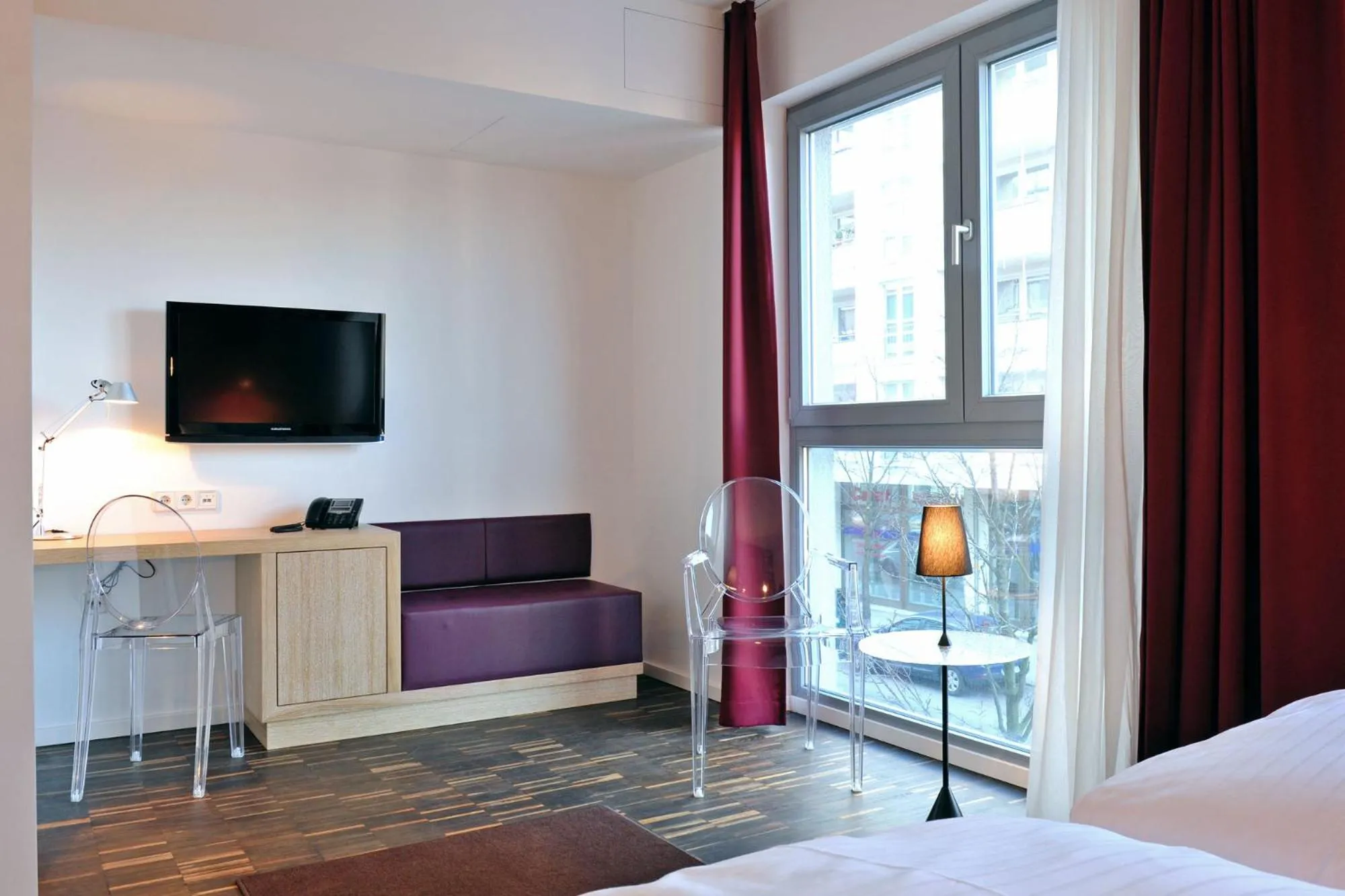 Seating area, Bed in Grimm's Berlin Mitte