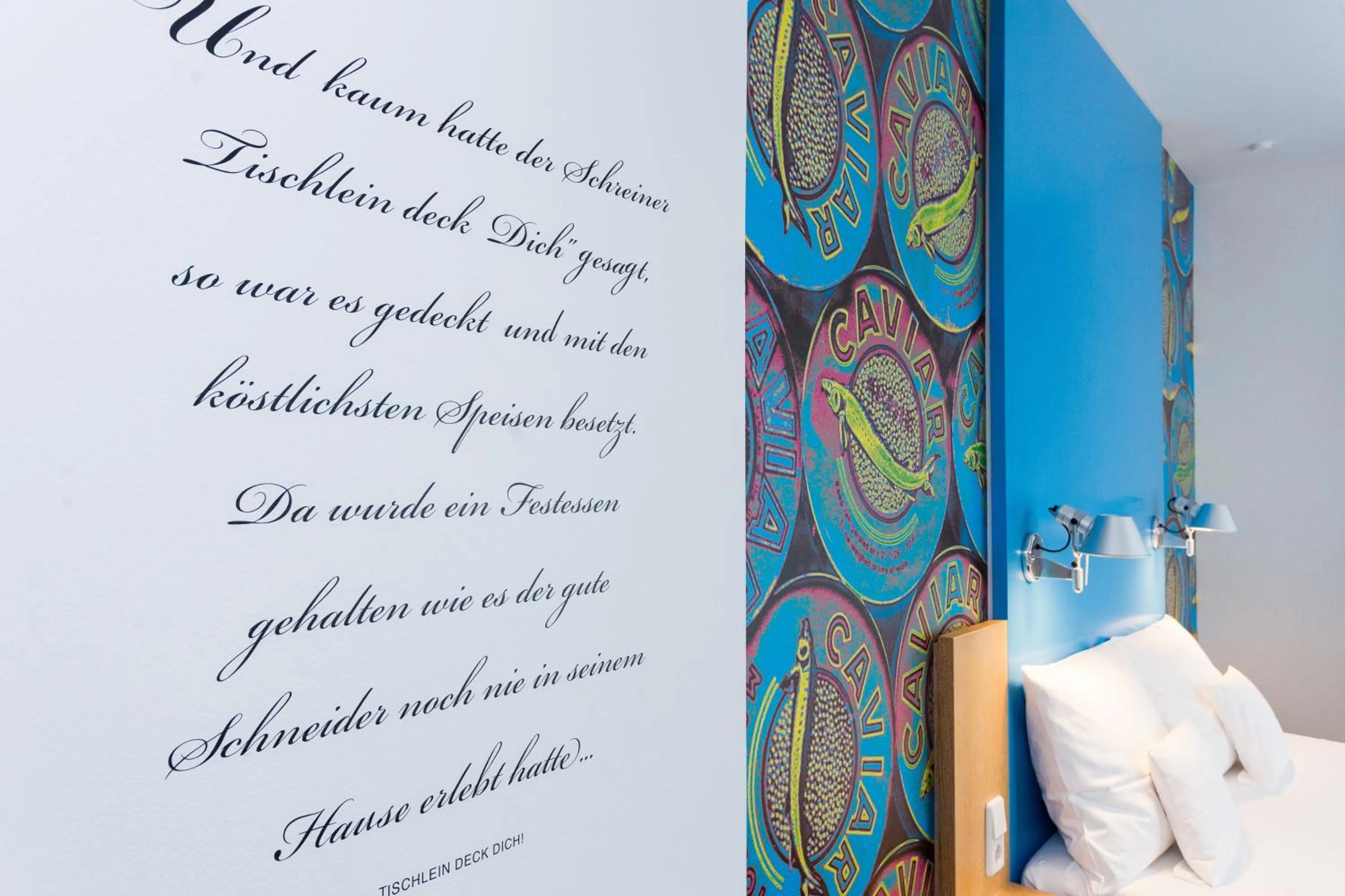 Decorative detail, Bed in Grimm's Berlin Mitte