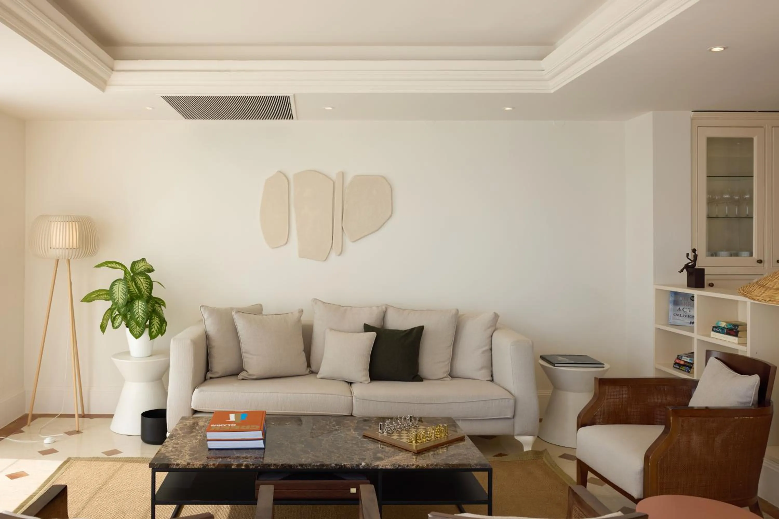 Living room in Elounda Gulf Villas by Sandglass