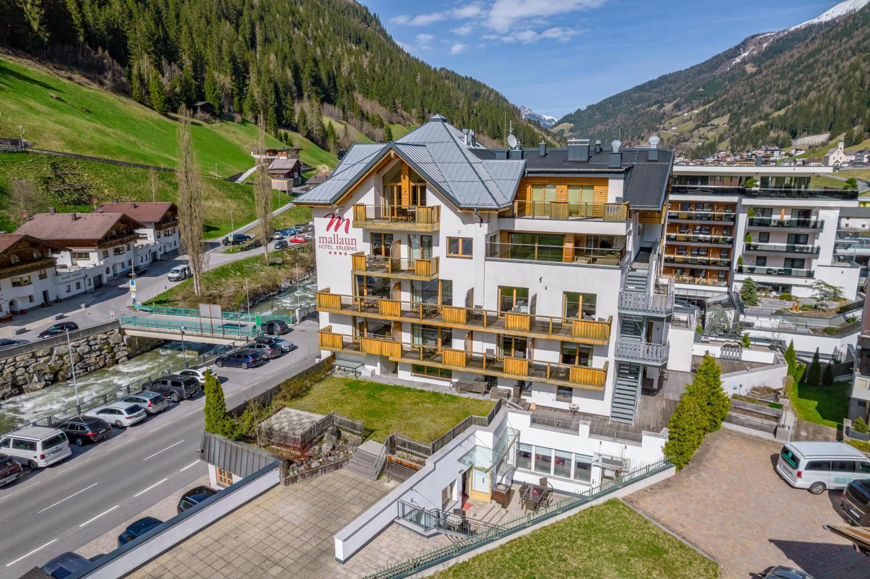 Property building in Mallaun Hotel.Erlebnis