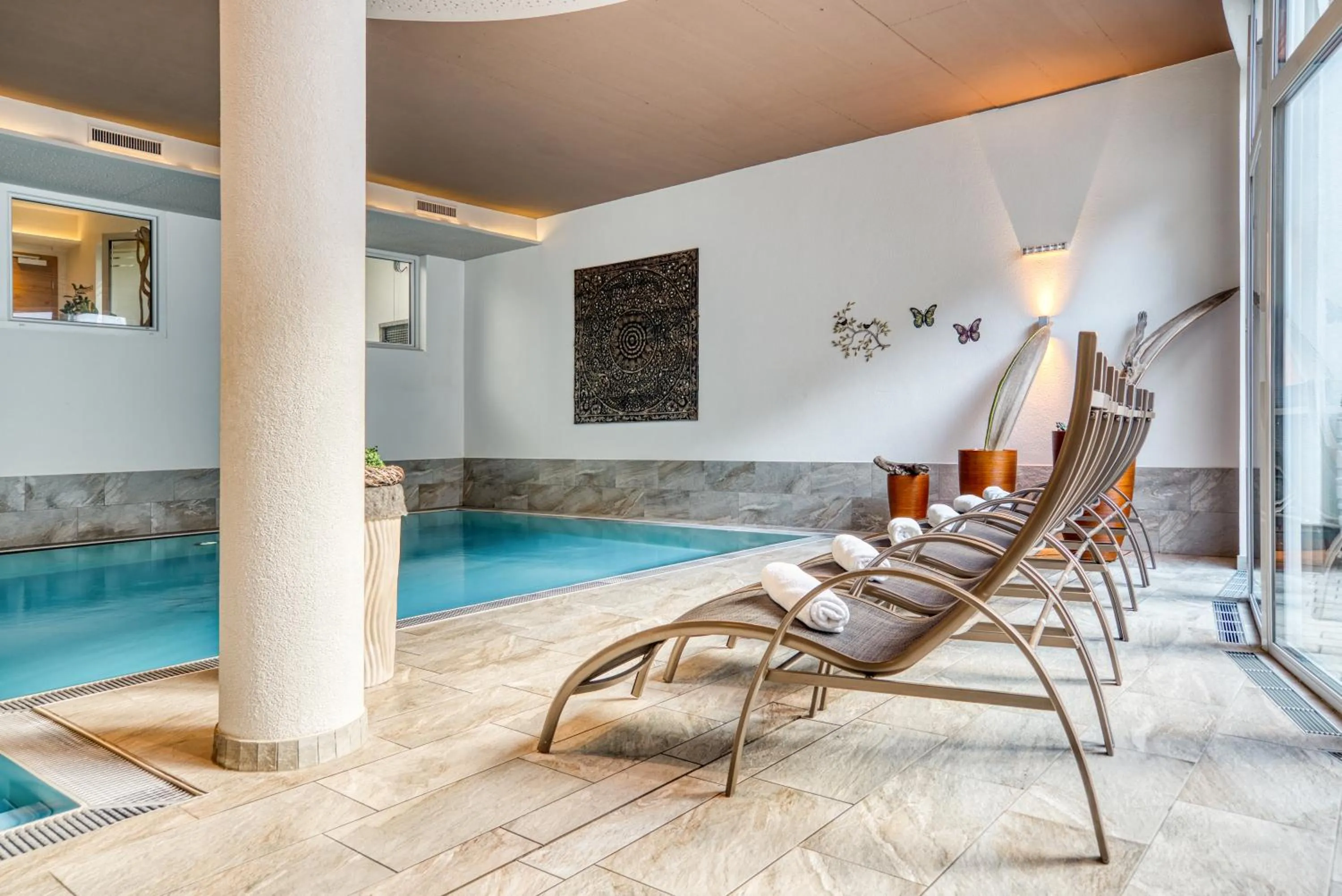 Swimming pool in Mallaun Hotel.Erlebnis