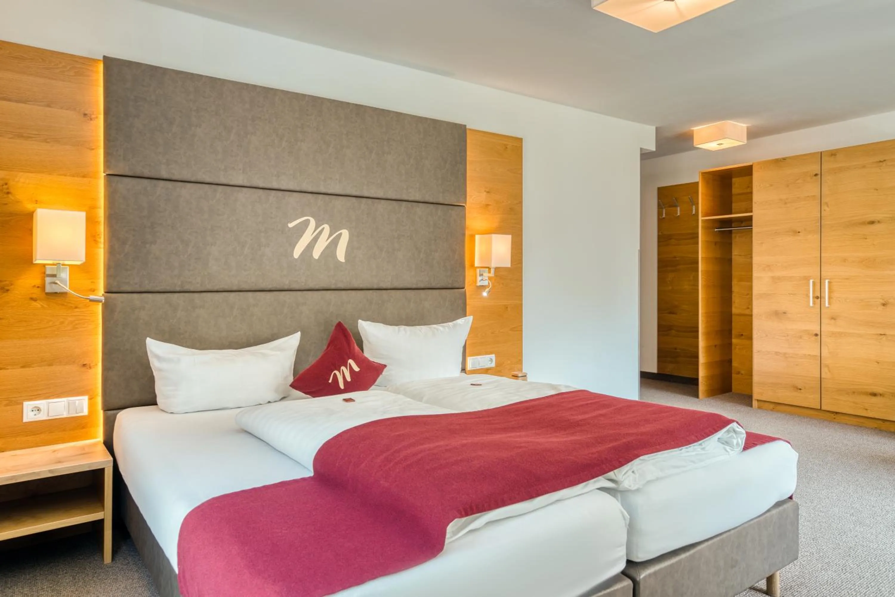 Bed in Mallaun Hotel.Erlebnis