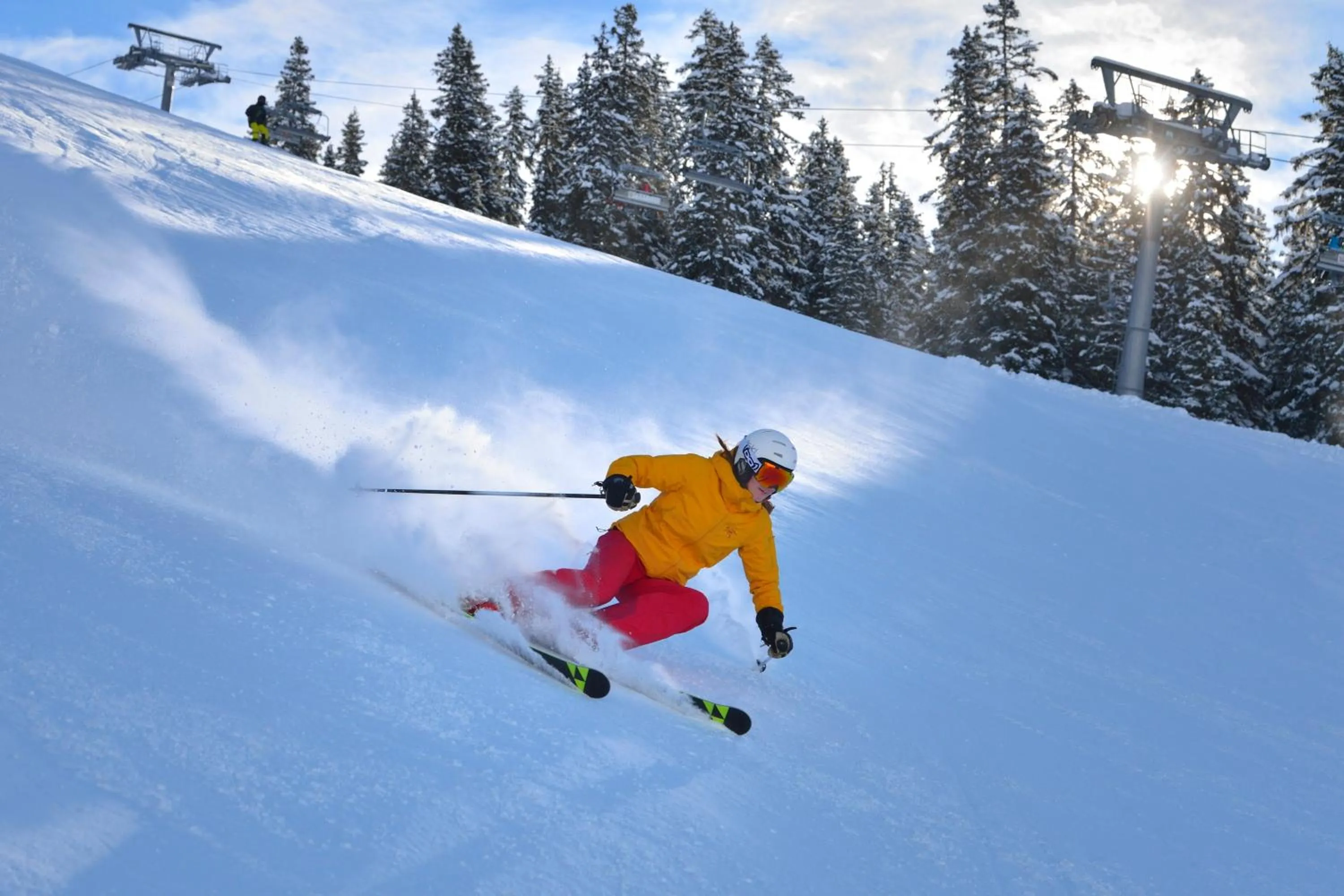 Skiing in Mallaun Hotel.Erlebnis
