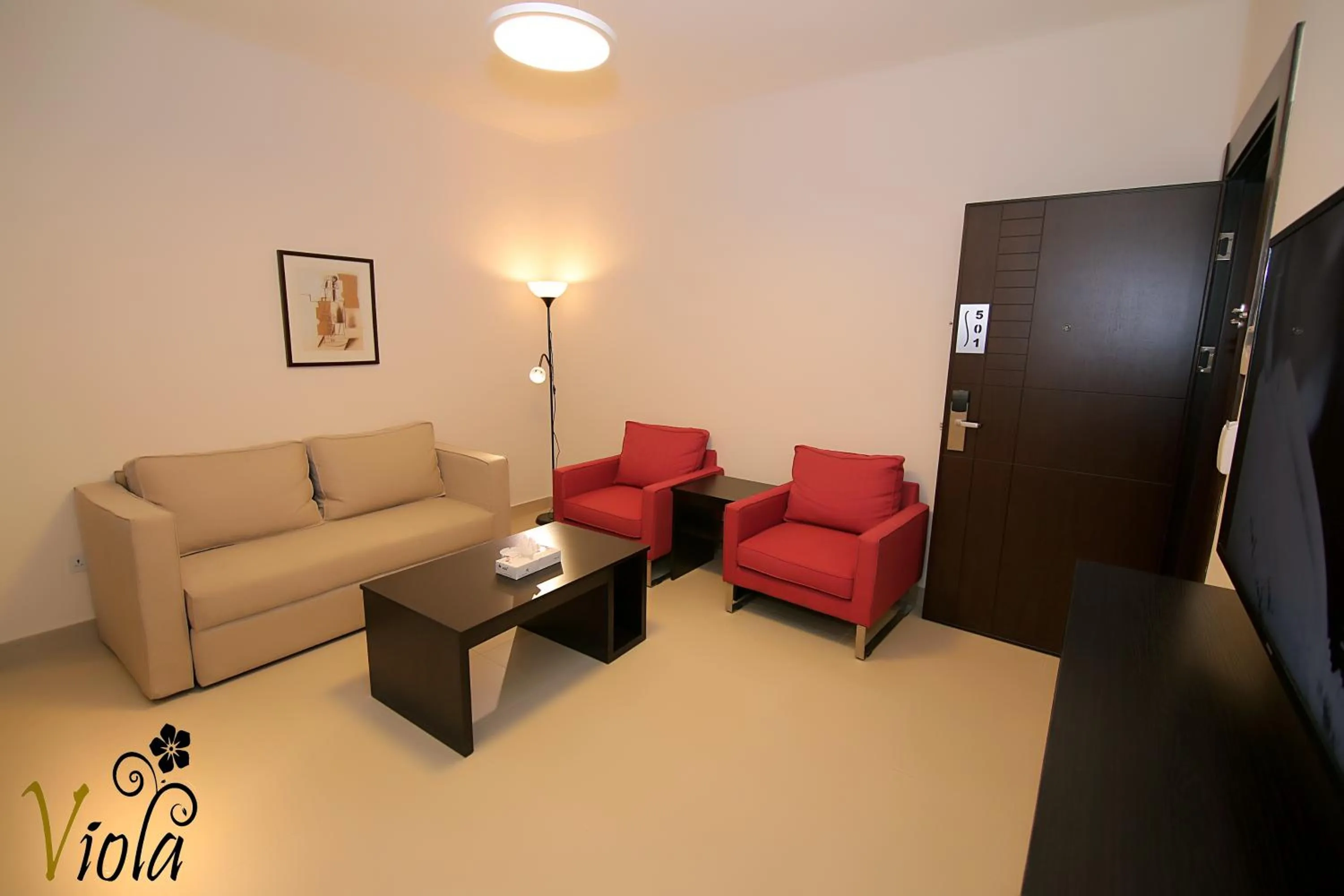 Living room in Viola Hotel Suites