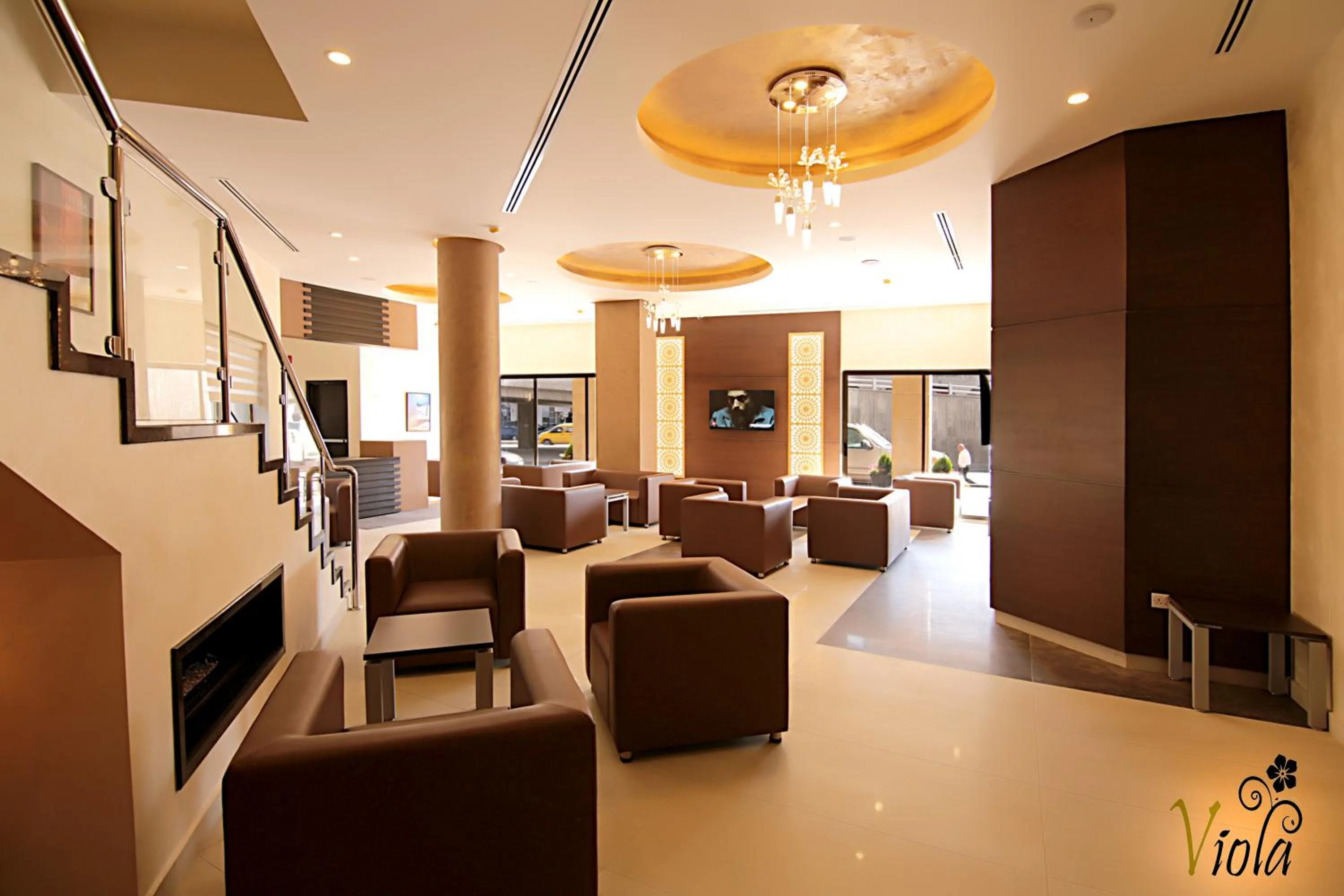 Seating area in Viola Hotel Suites