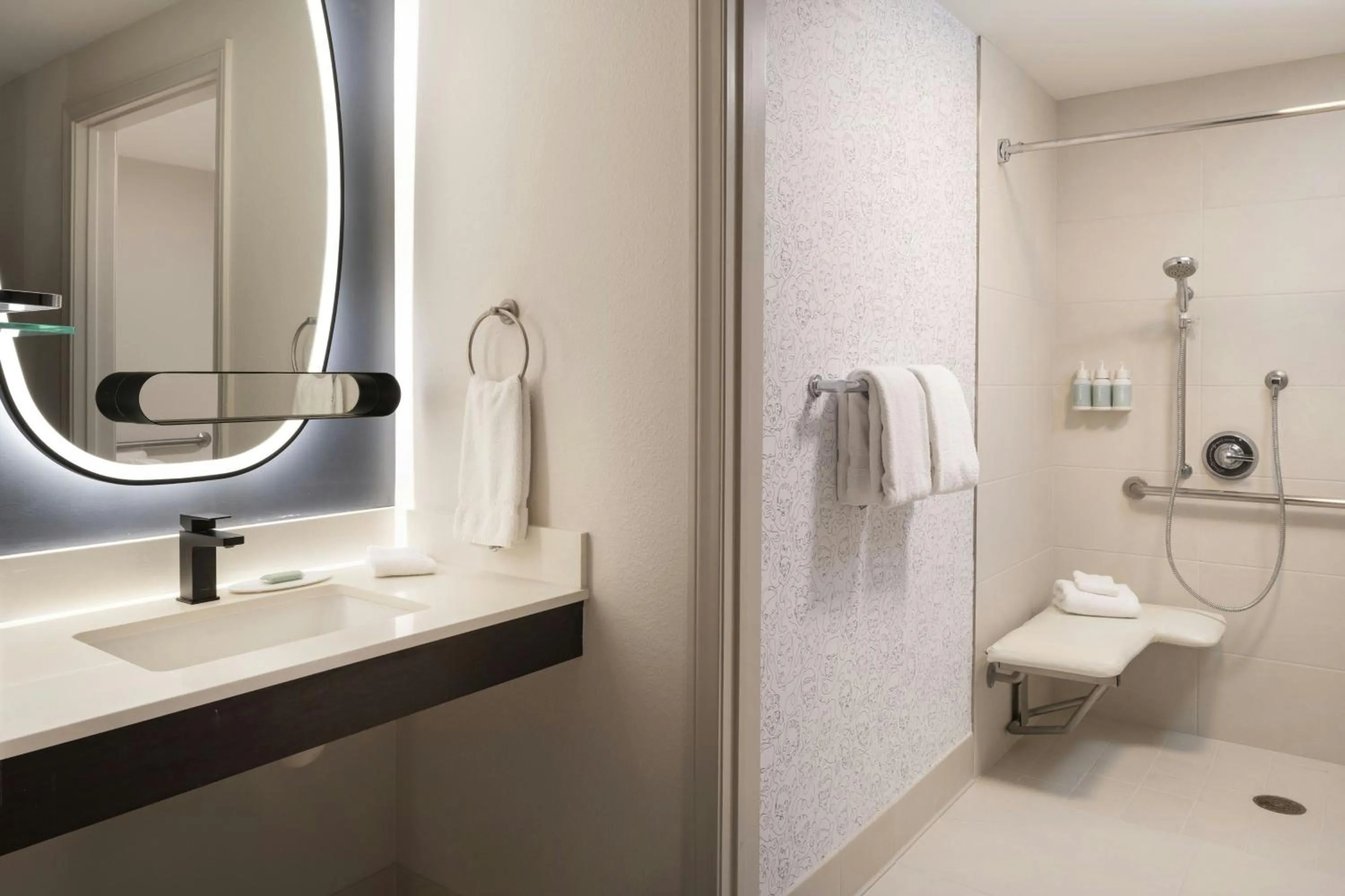 Bathroom in Residence Inn Irvine John Wayne Airport Orange County