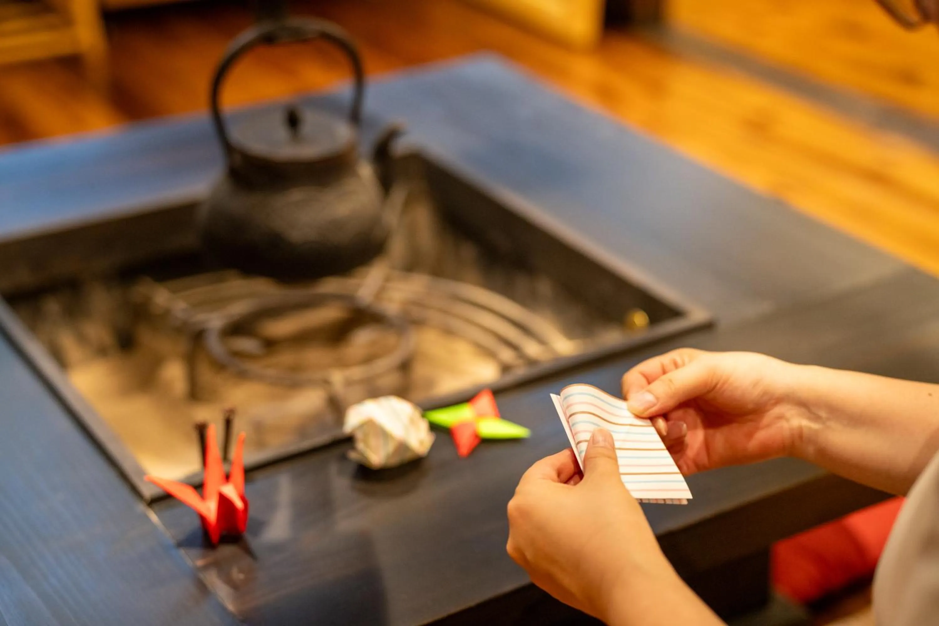 Communal lounge/ TV room in Temple Hotel Takayama Zenkoji
