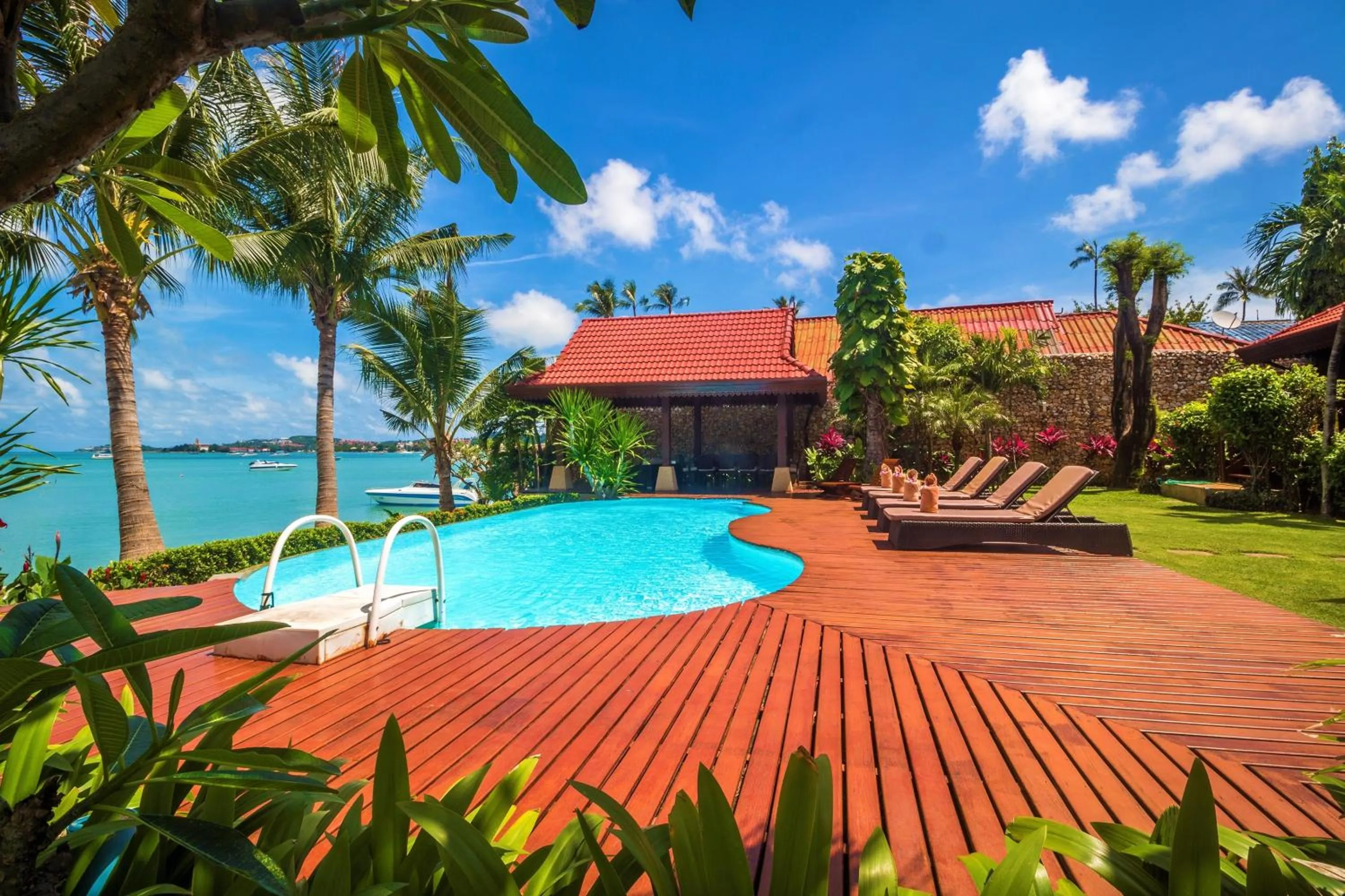 Swimming pool in Erawan Villa Hotel