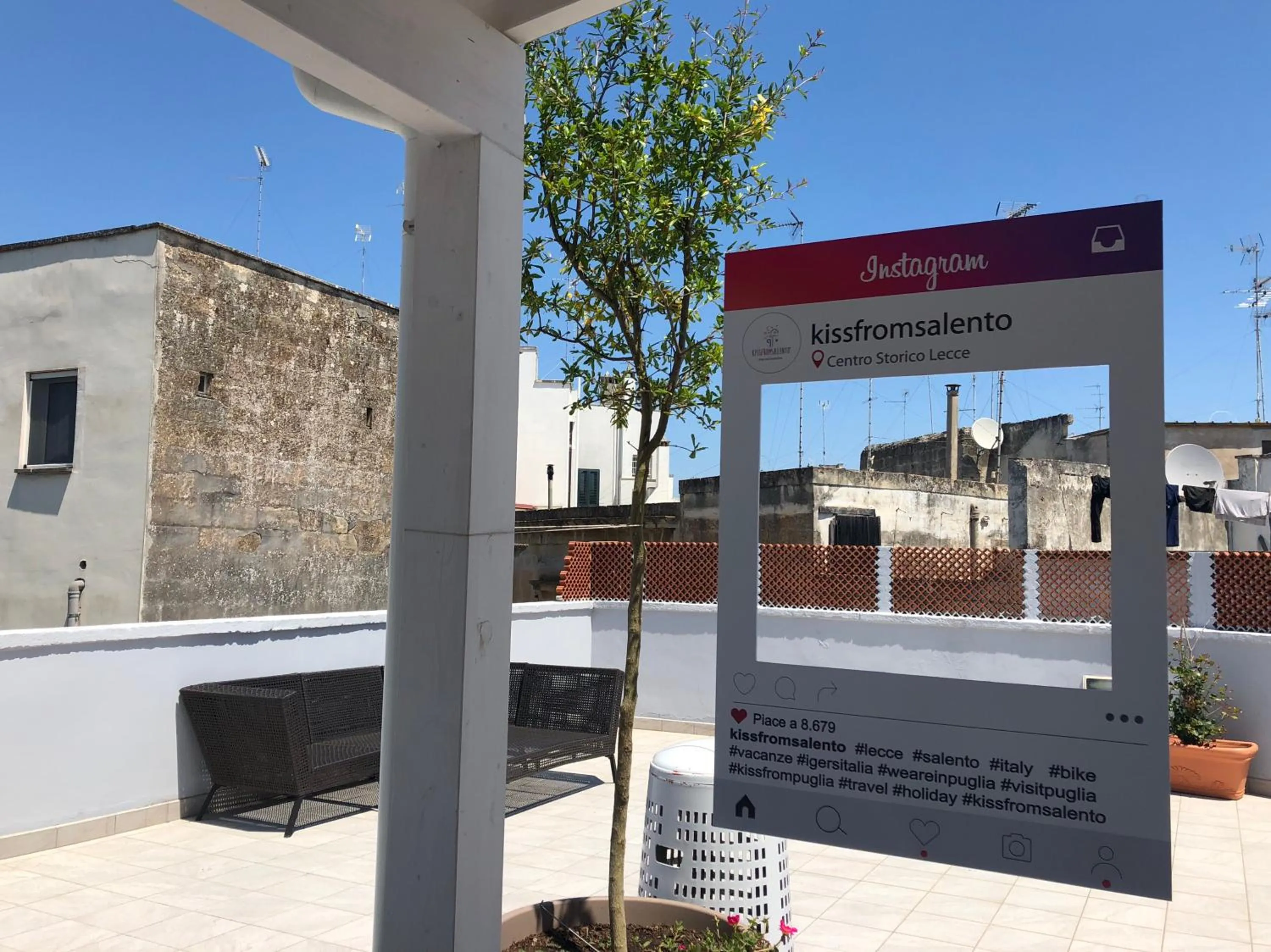 Balcony/Terrace in KissfromSalento B&B+Bike