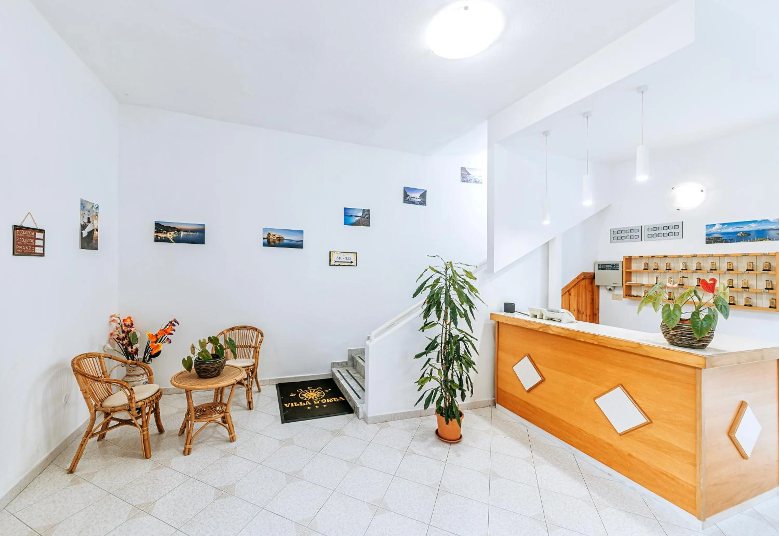 Lobby or reception in Hotel Villa D'Orta