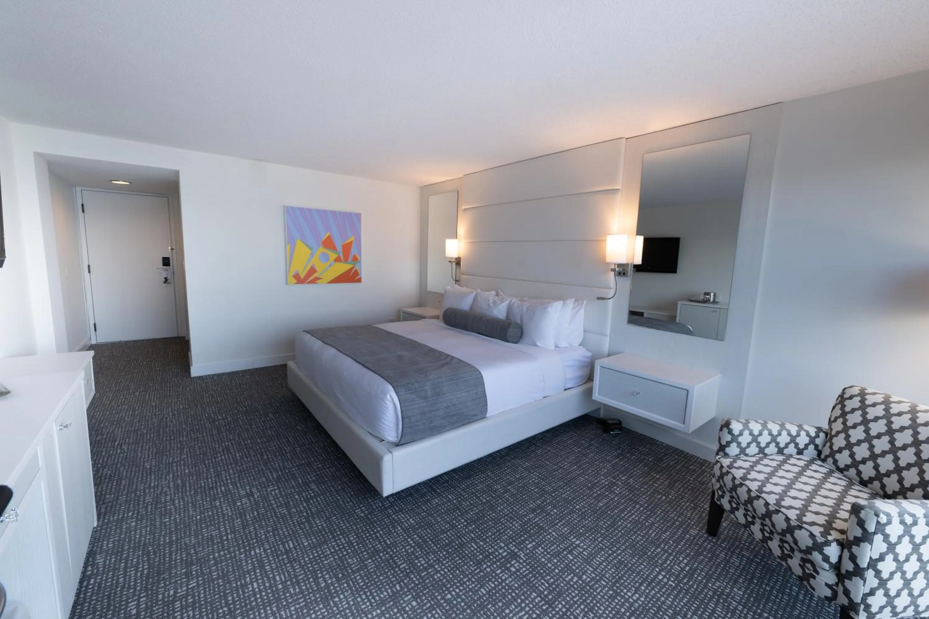 Bed in Oyster Point Hotel