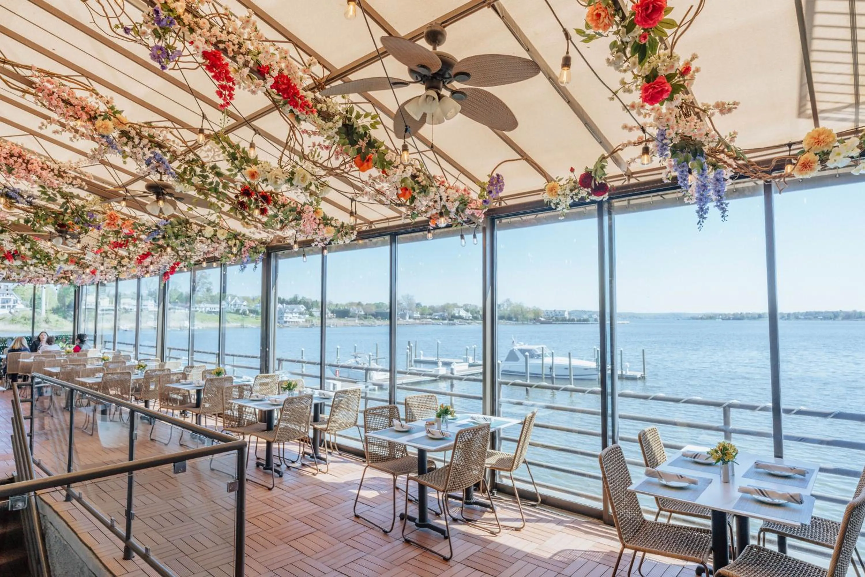 Patio in Oyster Point Hotel
