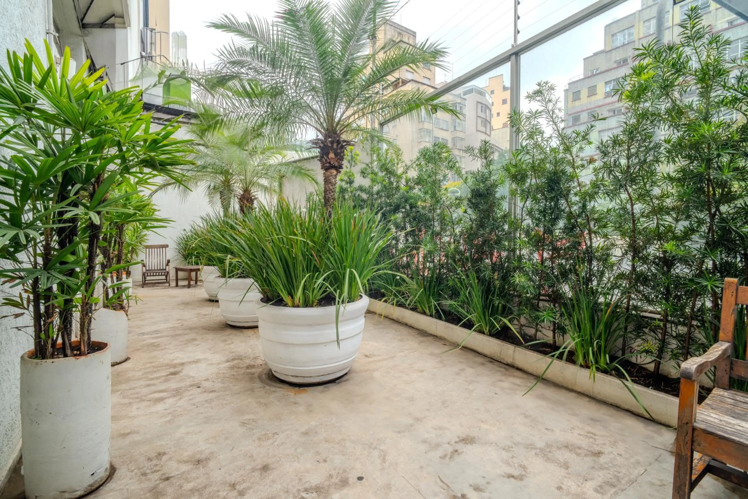 Garden view in 155 Hotel