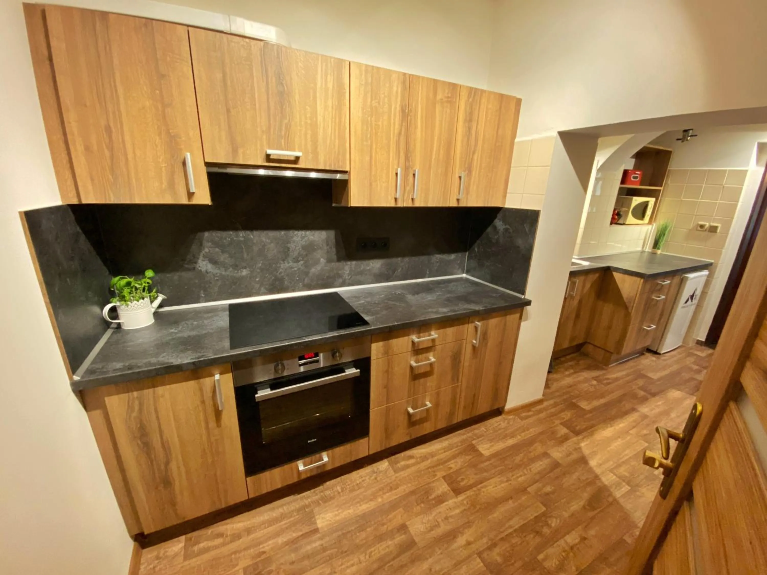Kitchen or kitchenette in Penzion V Horách