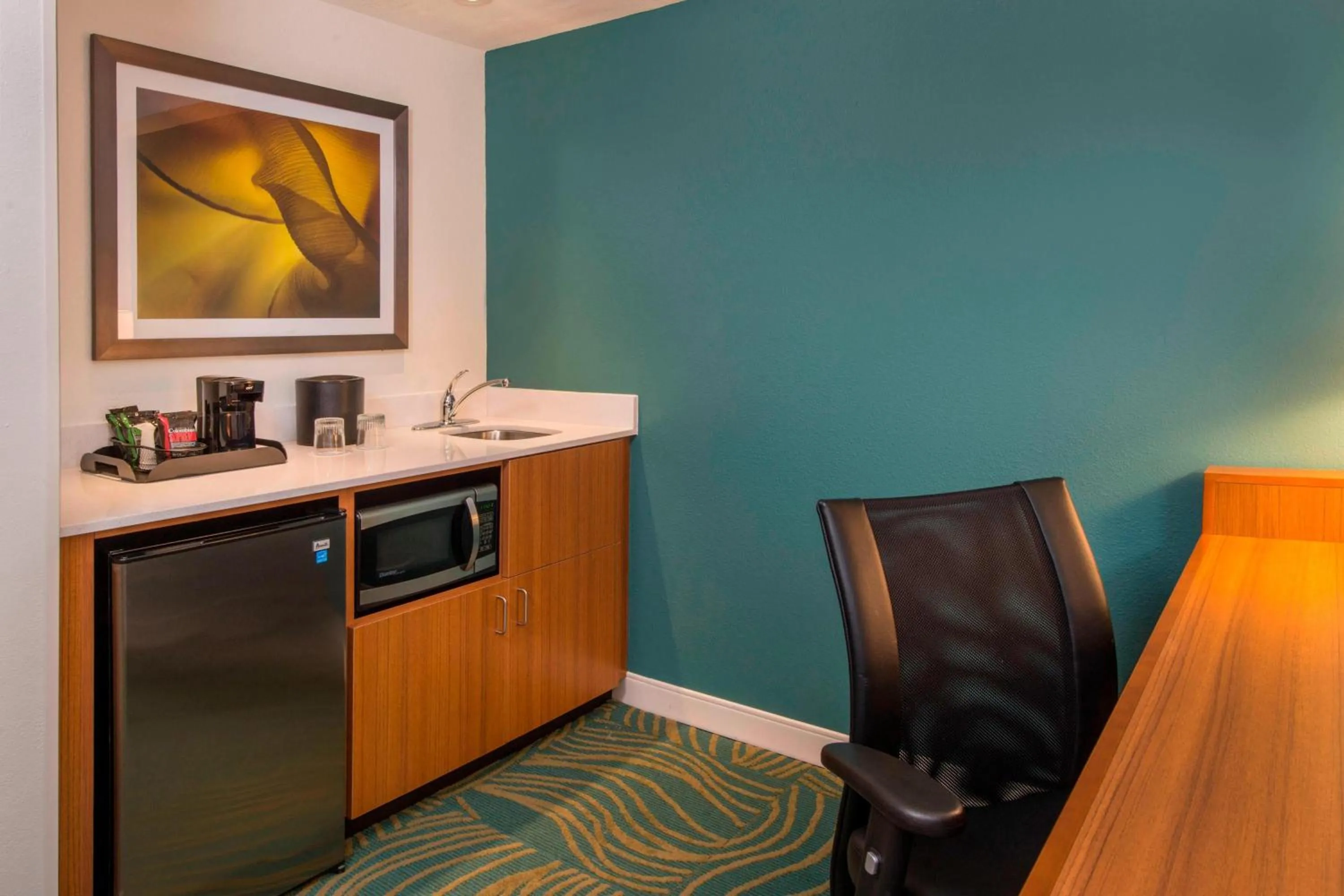 Kitchen or kitchenette in SpringHill Suites by Marriott Gaithersburg