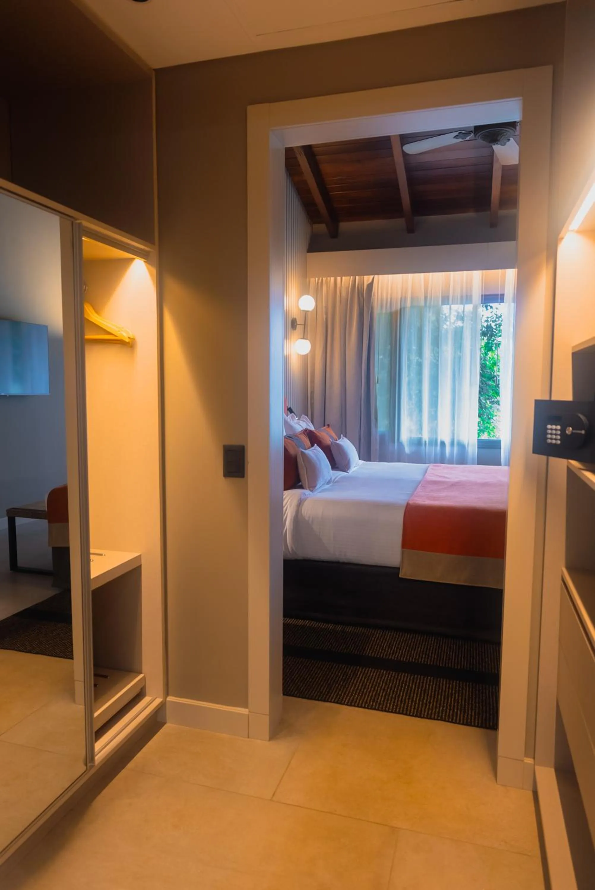 Bed in Iguazu Jungle Lodge