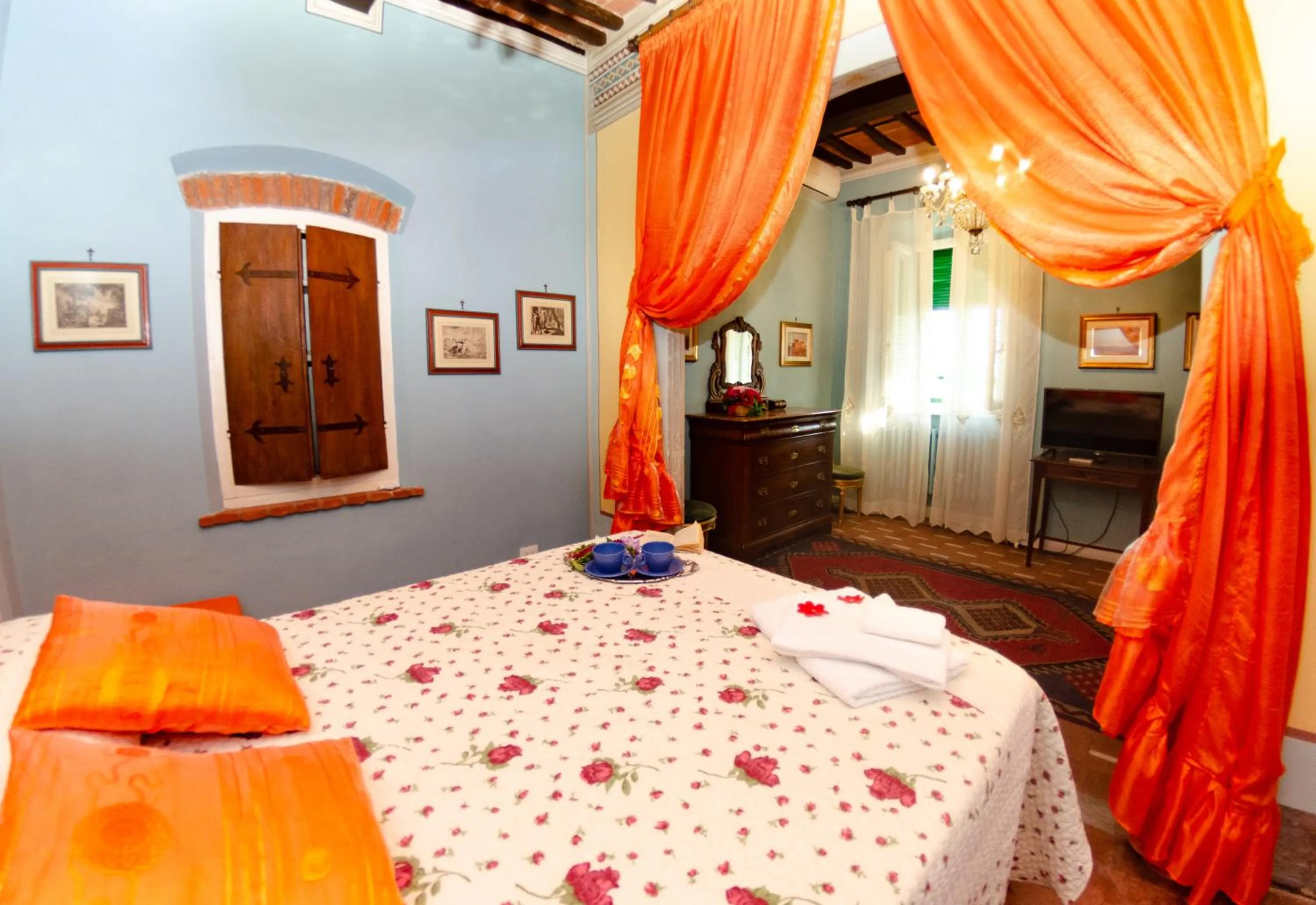 Bedroom, Bed in Villa al Borghetto