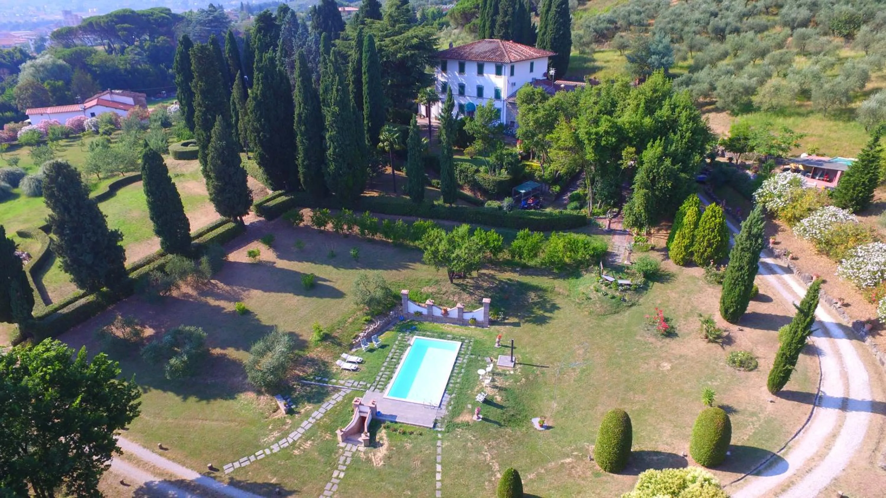Bird's eye view in Villa al Borghetto