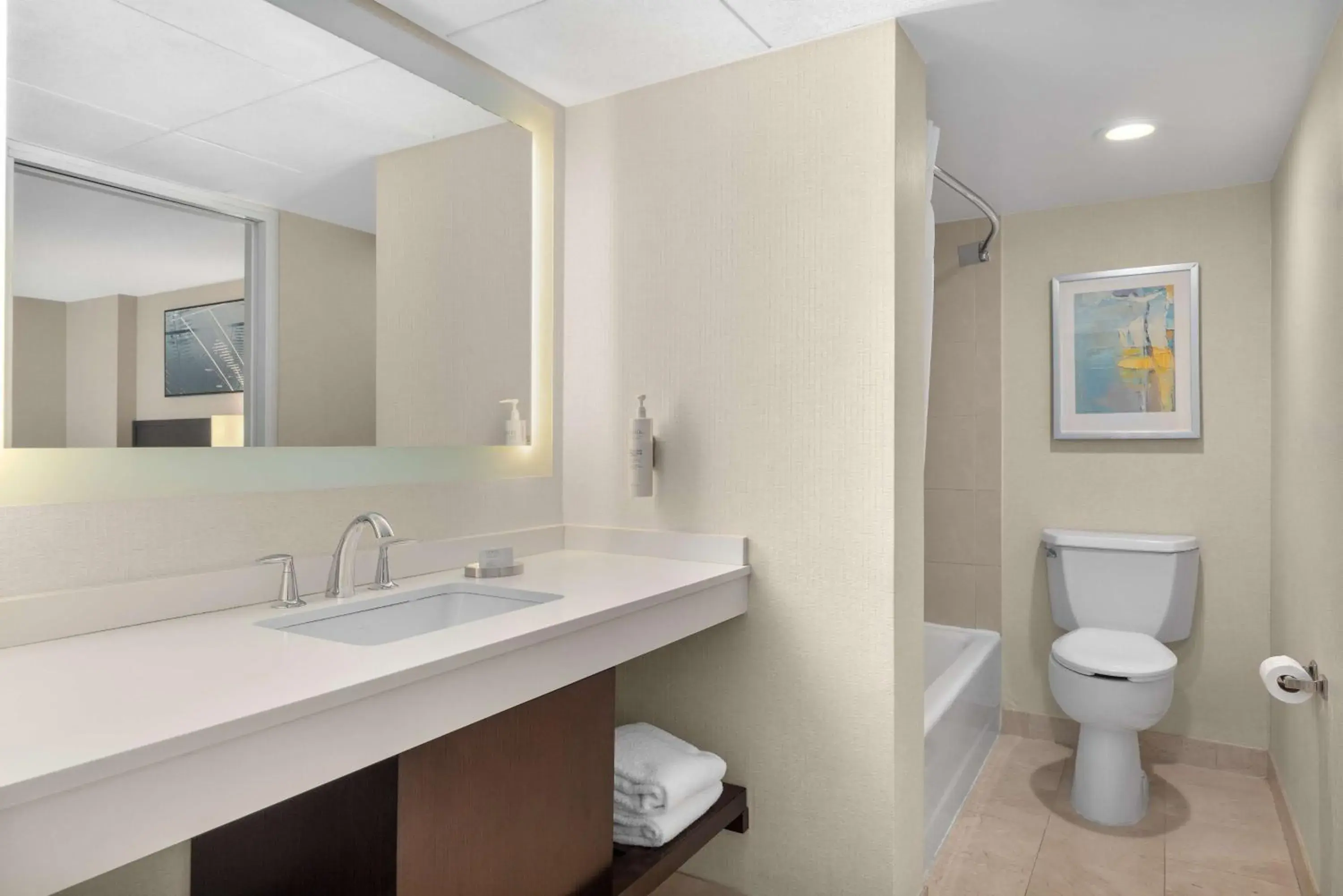 Bathroom in Hampton Inn & Suites Downers Grove Chicago Bathroom in Hampton Inn & Suites Downers Grove Chicago