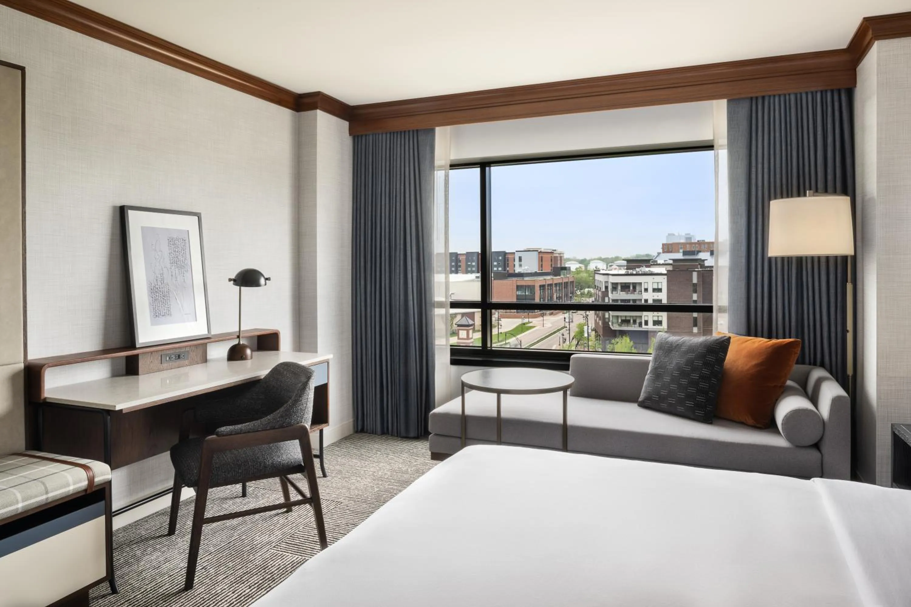 View (from property/room), Bed in Hyatt Regency Coralville