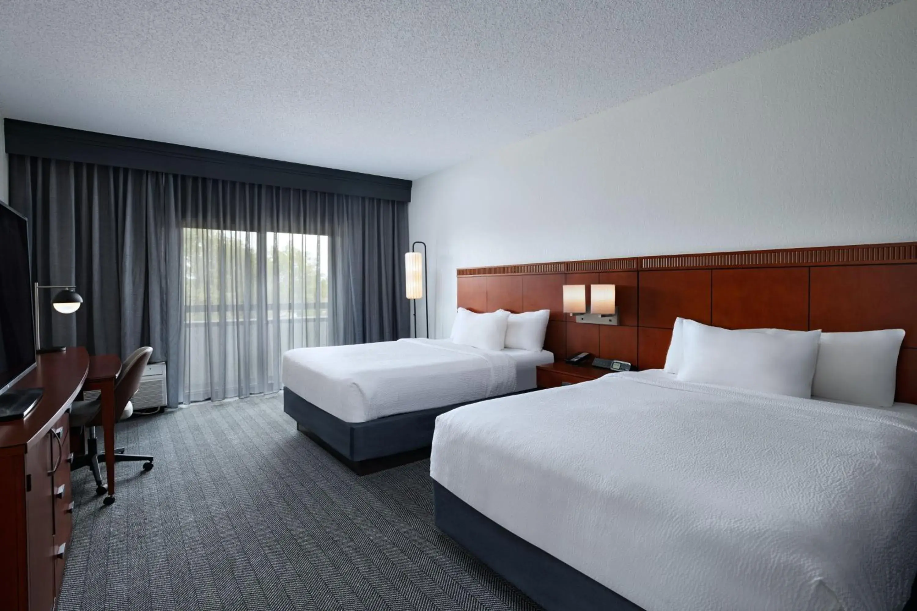 Queen Room with Two Queen Beds - Hearing Accessible in Courtyard by Marriott Dallas Richardson at Spring Valley Queen Room with Two Queen Beds - Hearing Accessible in Courtyard by Marriott Dallas Richardson at Spring Valley