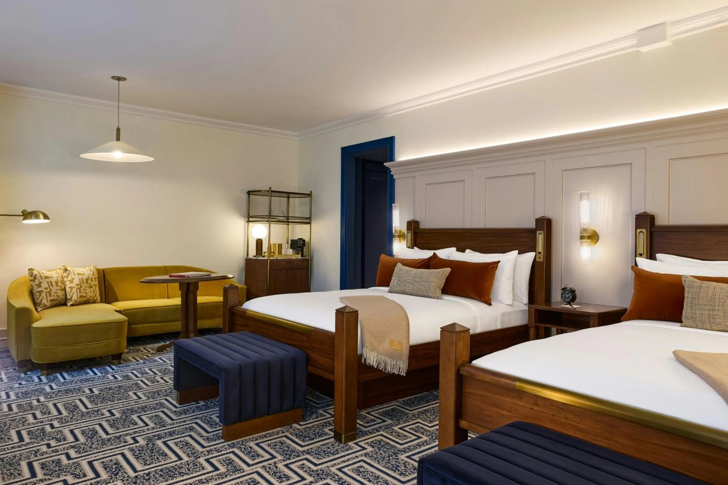 Photo of the whole room, Bed in Dearborn Inn, Autograph Collection