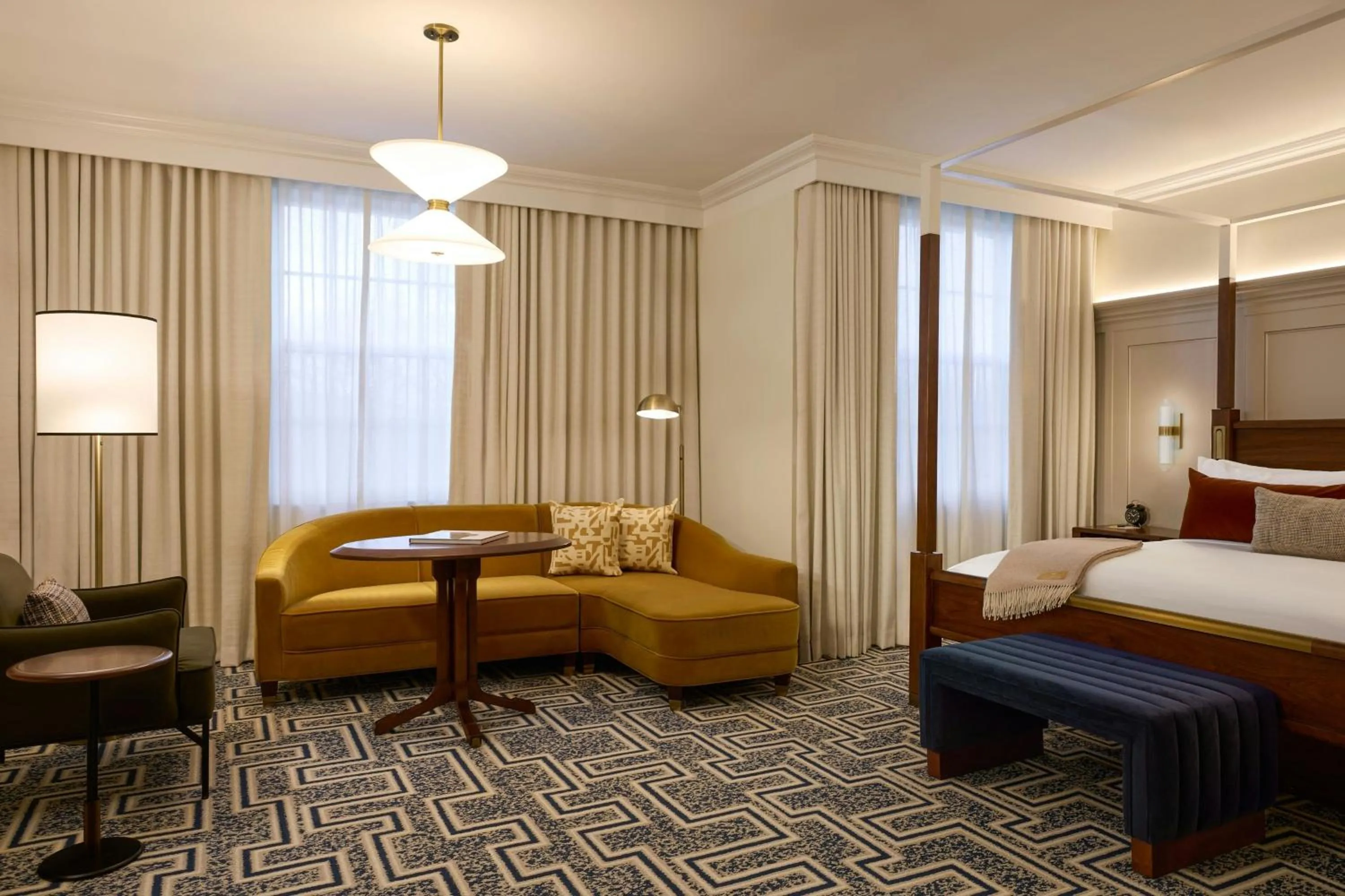 Photo of the whole room, Bed in Dearborn Inn, Autograph Collection