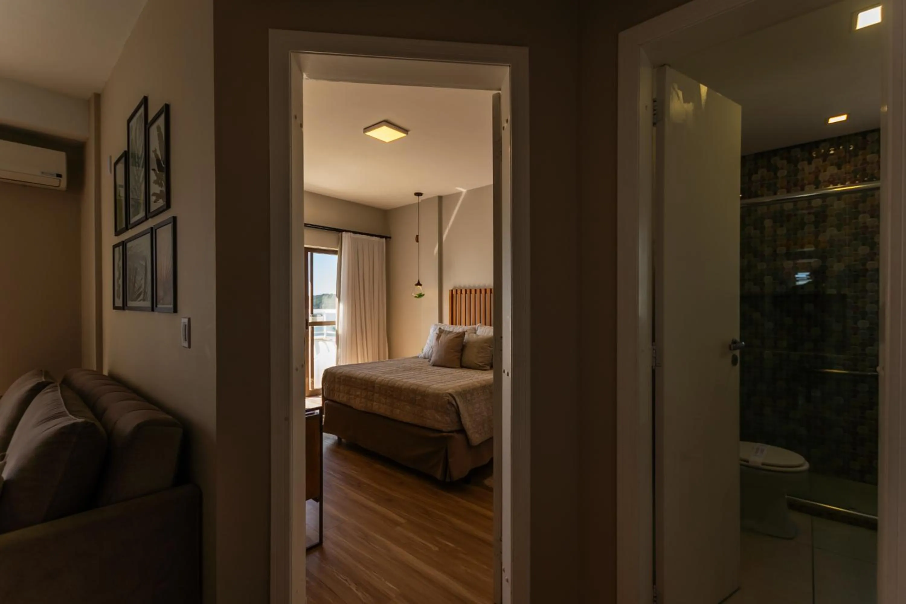 Bed in Hotel Villareal São Francisco do Sul