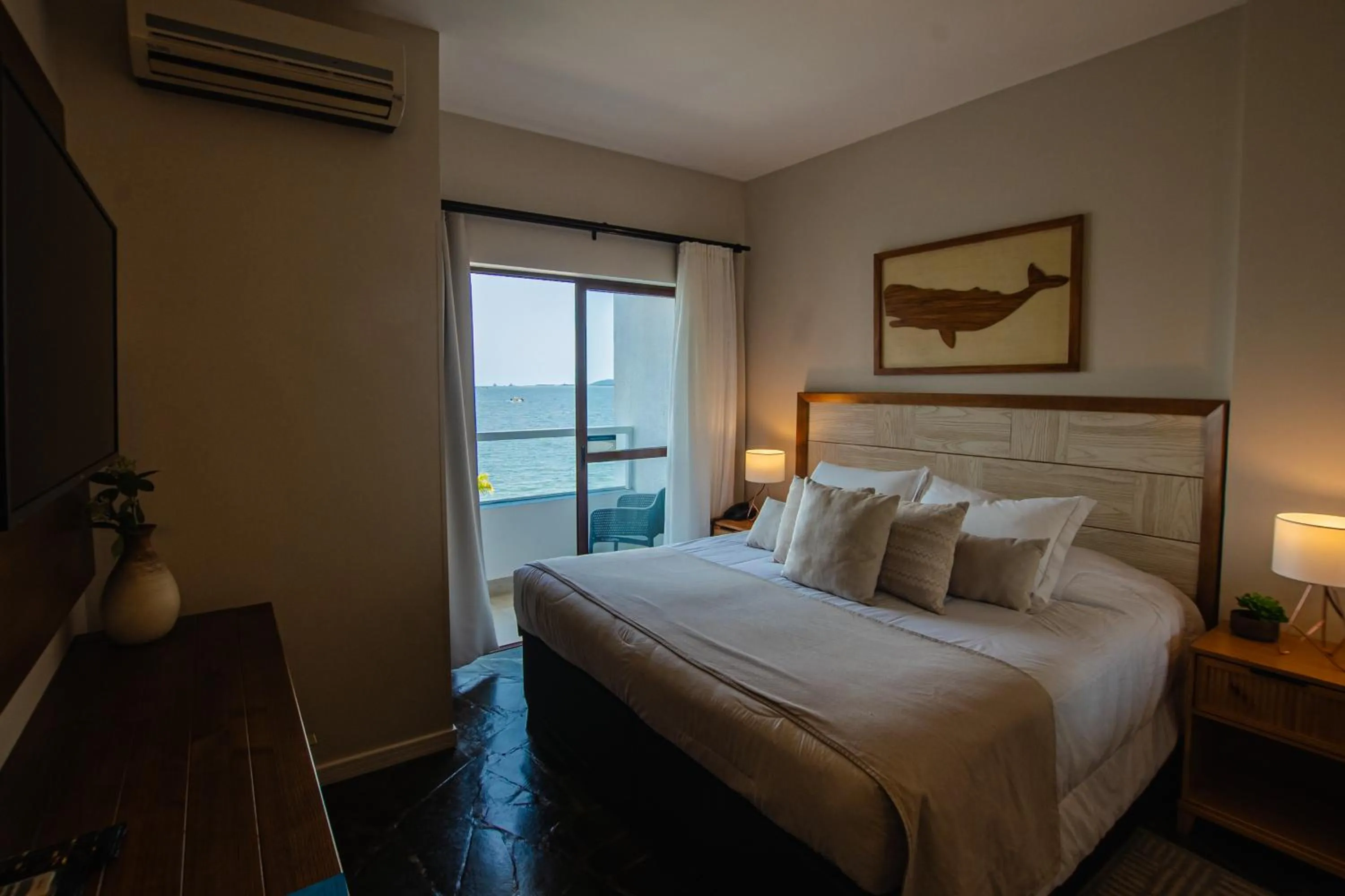 Bed in Hotel Villareal São Francisco do Sul