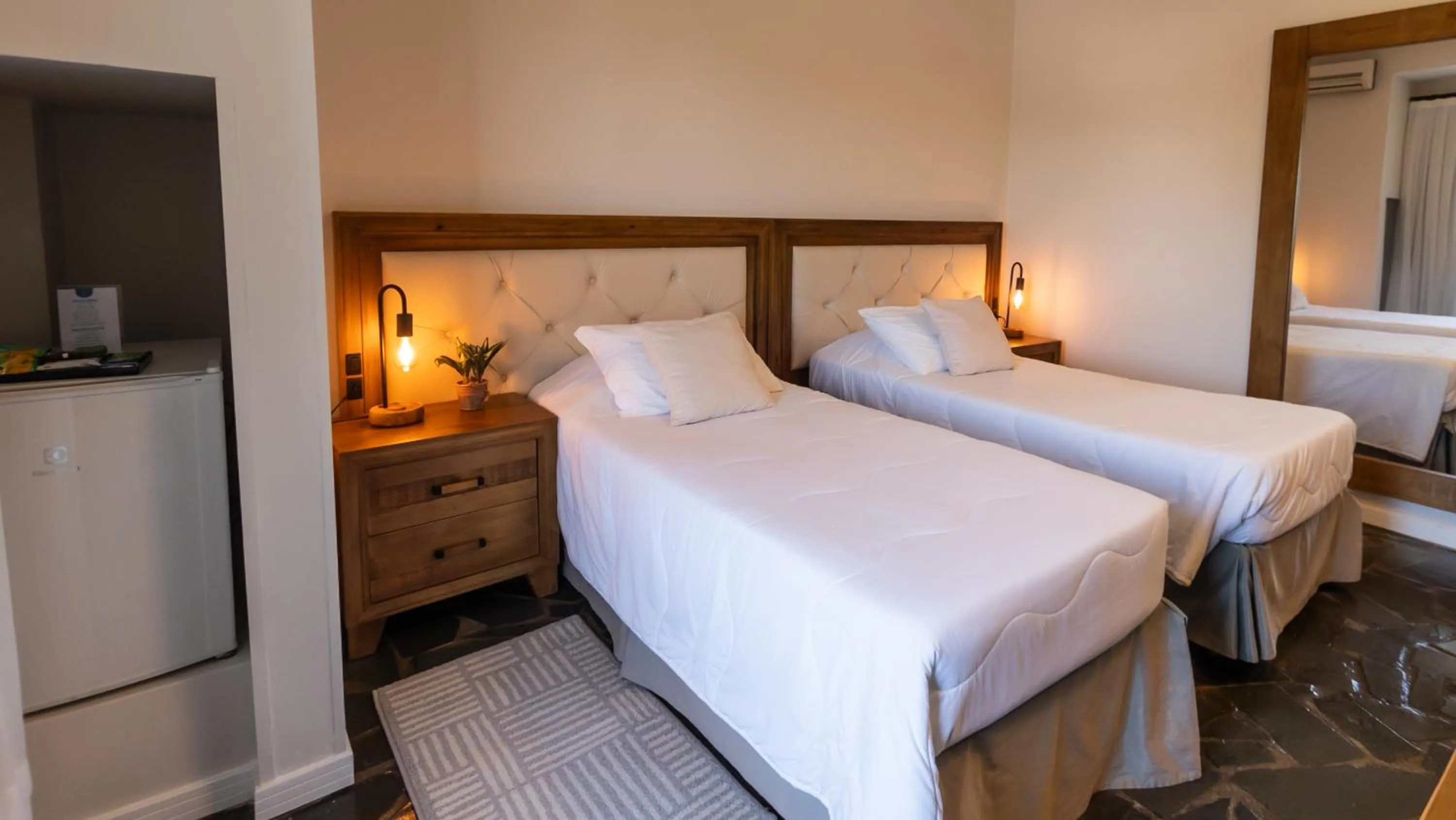 Bed in Hotel Villareal São Francisco do Sul