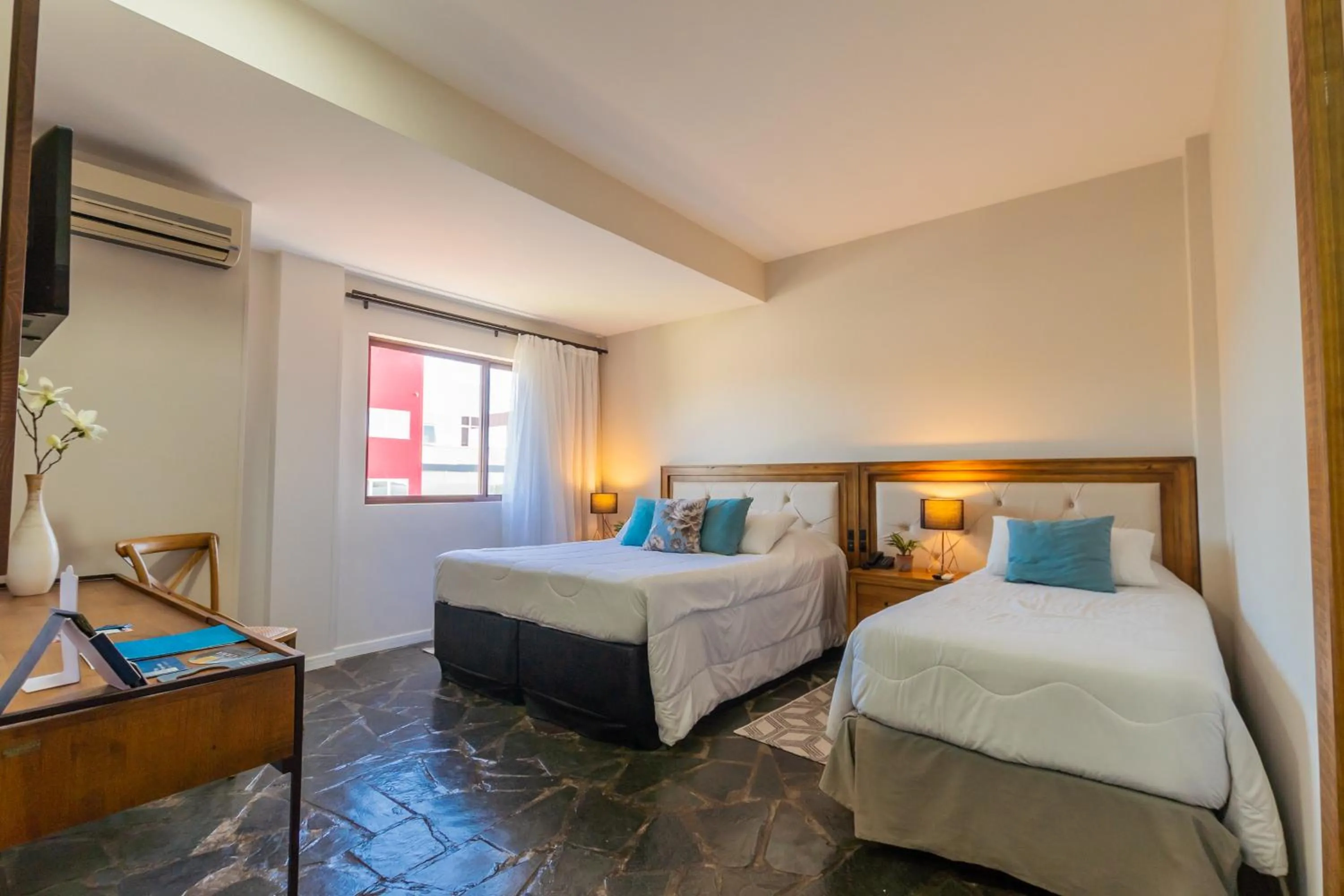 Bed in Hotel Villareal São Francisco do Sul