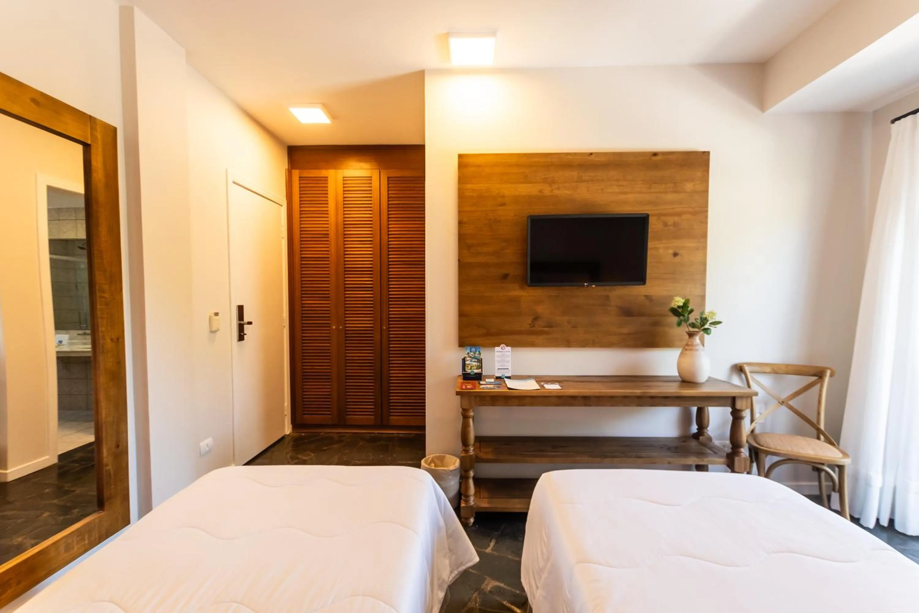 Bed in Hotel Villareal São Francisco do Sul