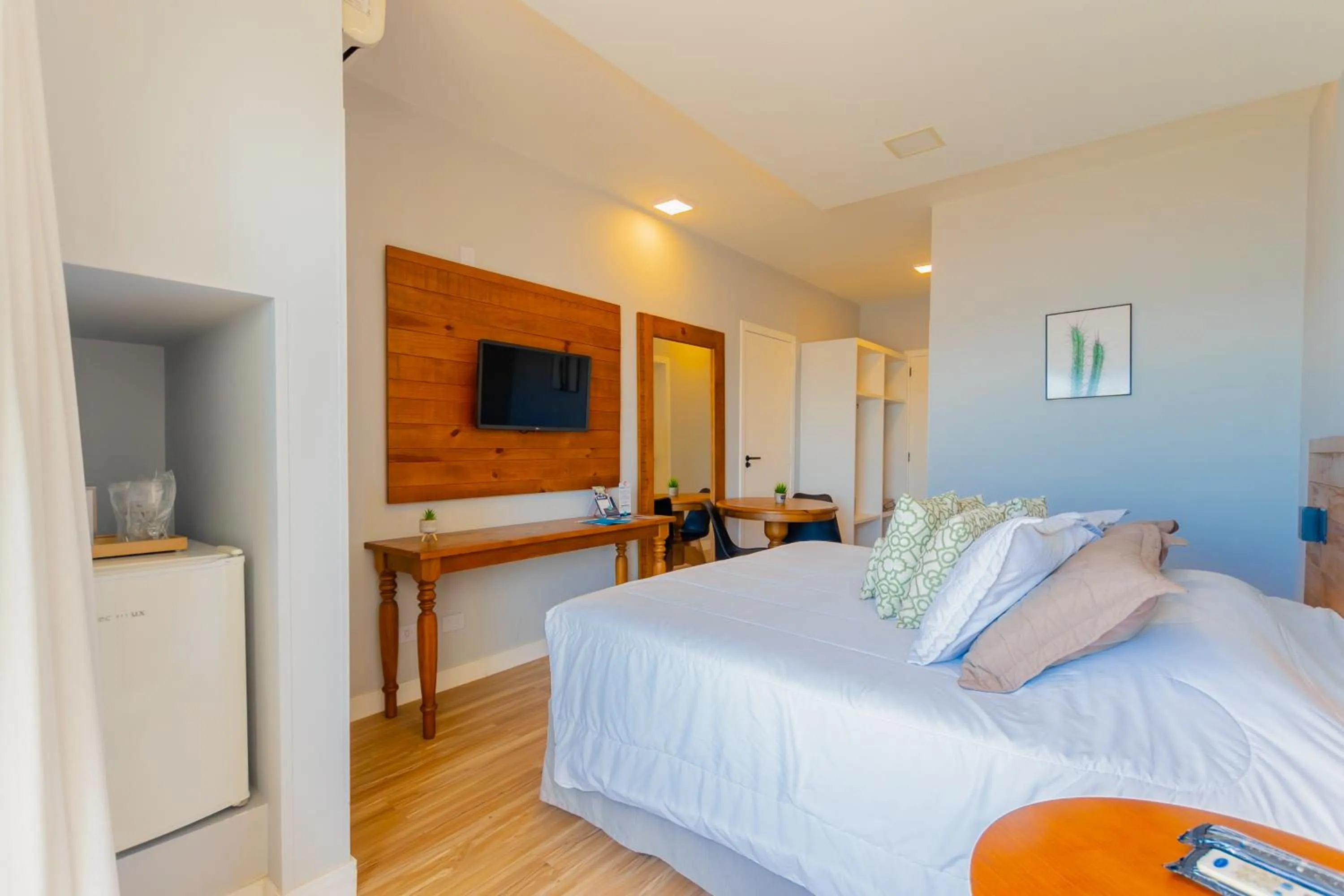 Bed in Hotel Villareal São Francisco do Sul