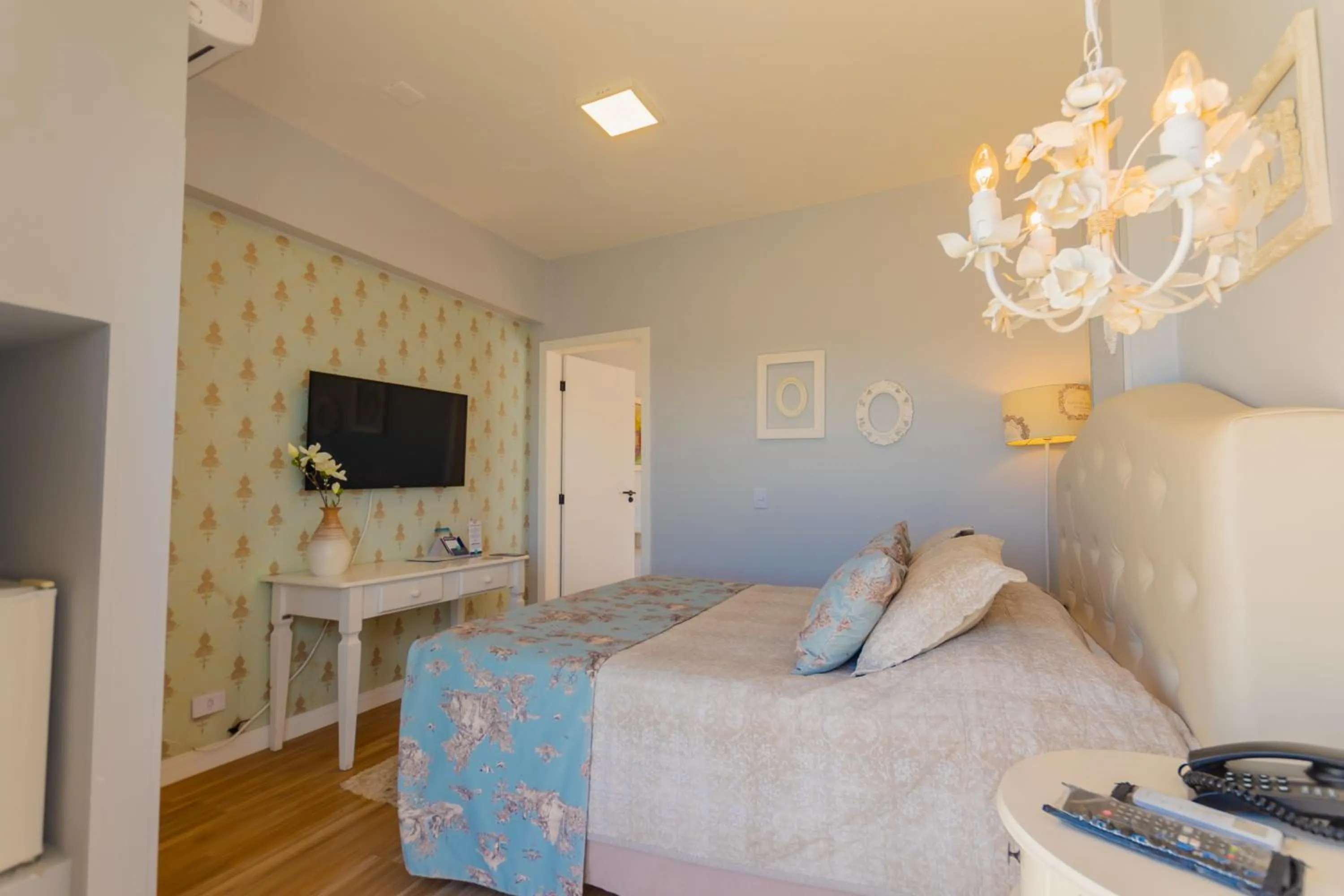 Bed in Hotel Villareal São Francisco do Sul