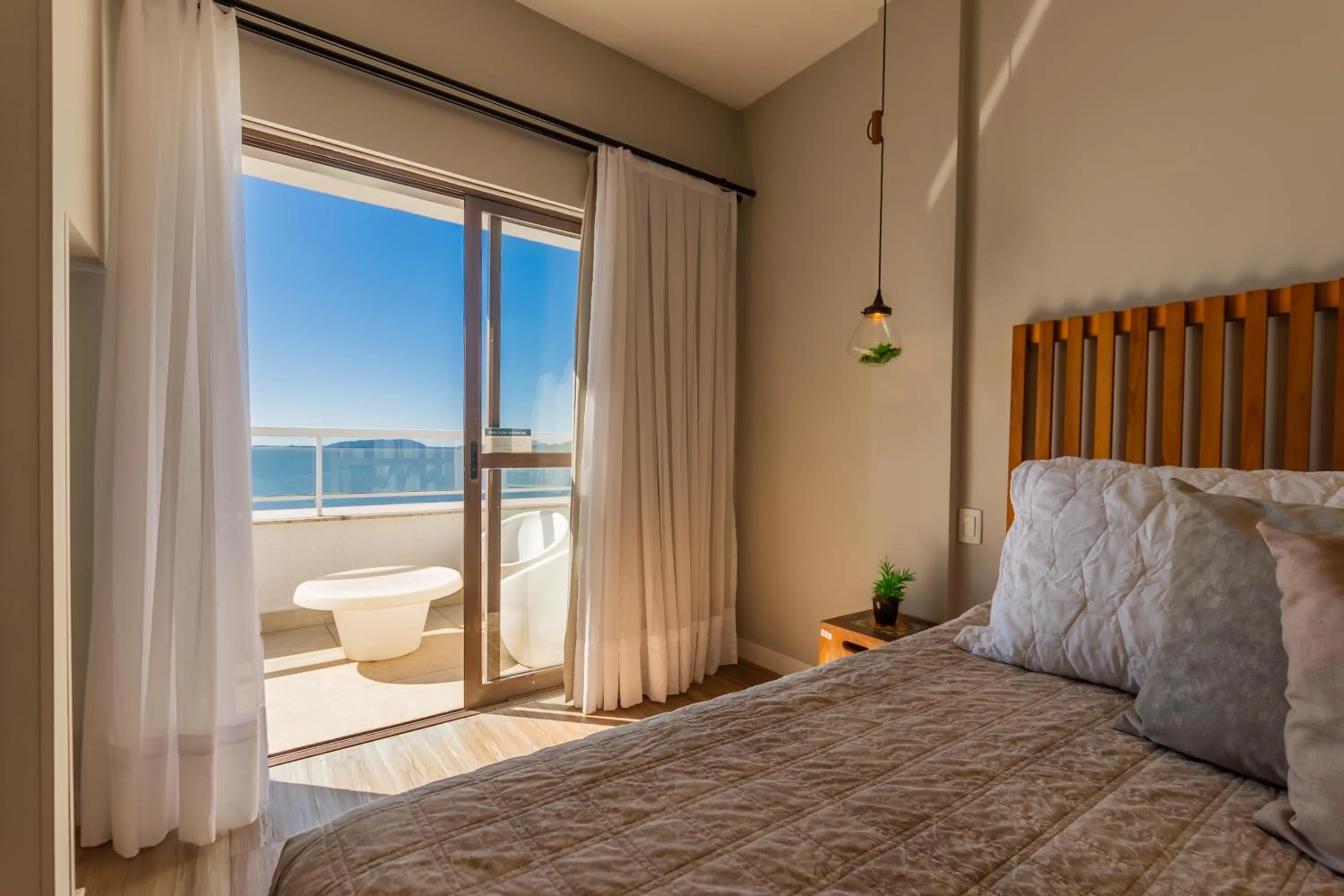 Bed in Hotel Villareal São Francisco do Sul