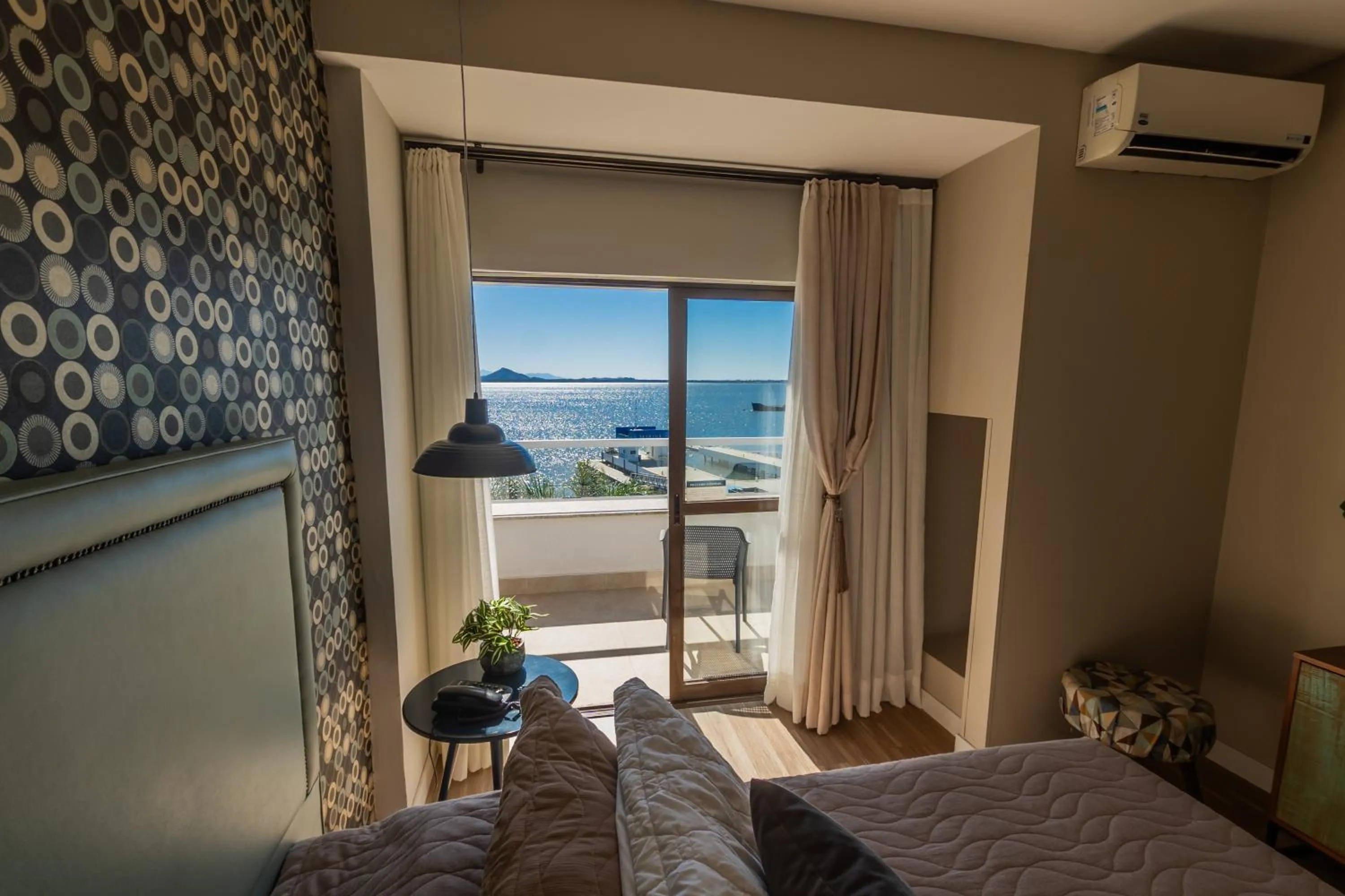 Bed in Hotel Villareal São Francisco do Sul