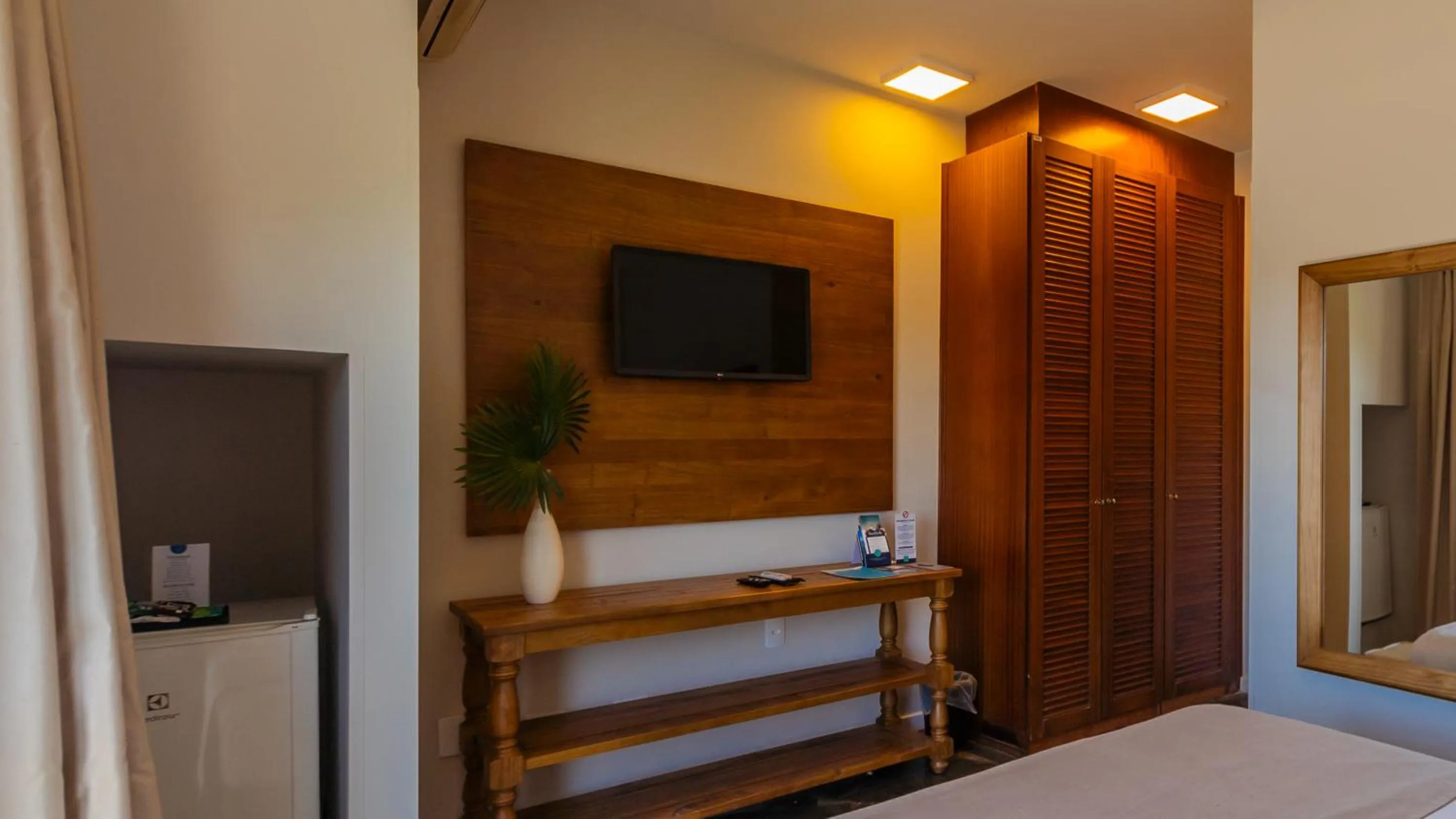 Bed in Hotel Villareal São Francisco do Sul