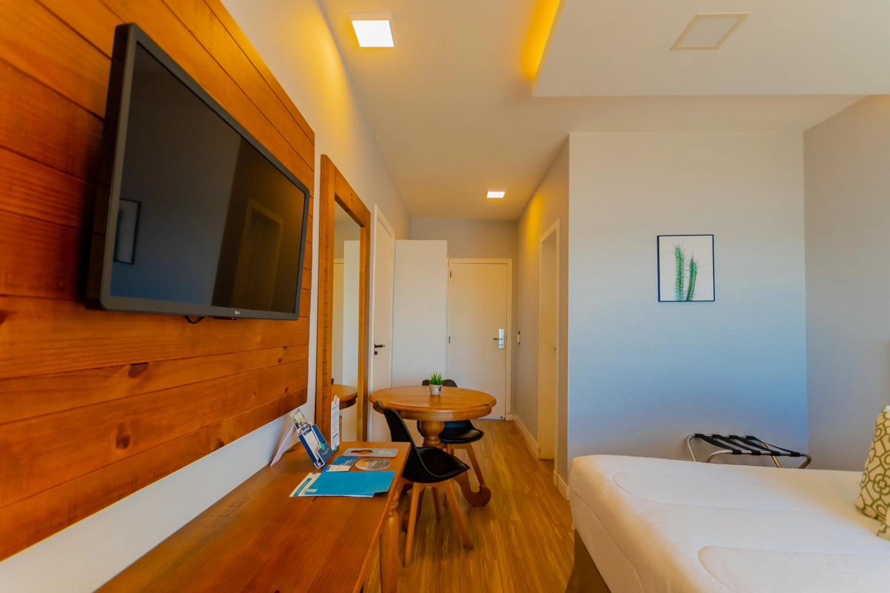 Bed in Hotel Villareal São Francisco do Sul