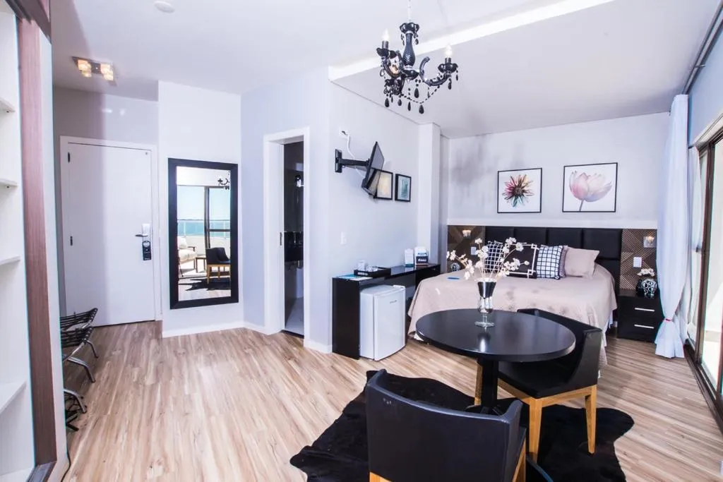 Bed in Hotel Villareal São Francisco do Sul