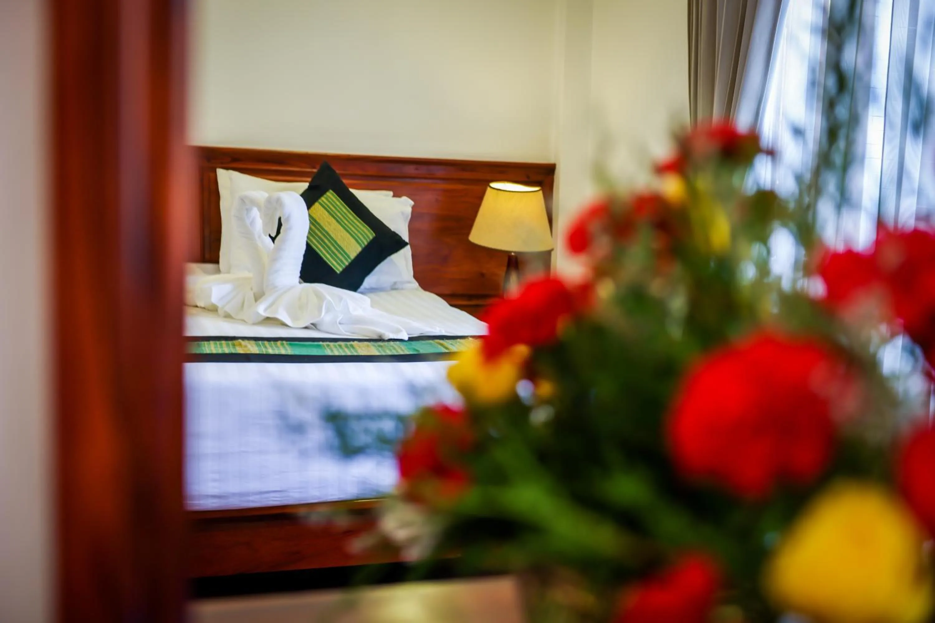 Decorative detail, Bed in Villa Chitdara