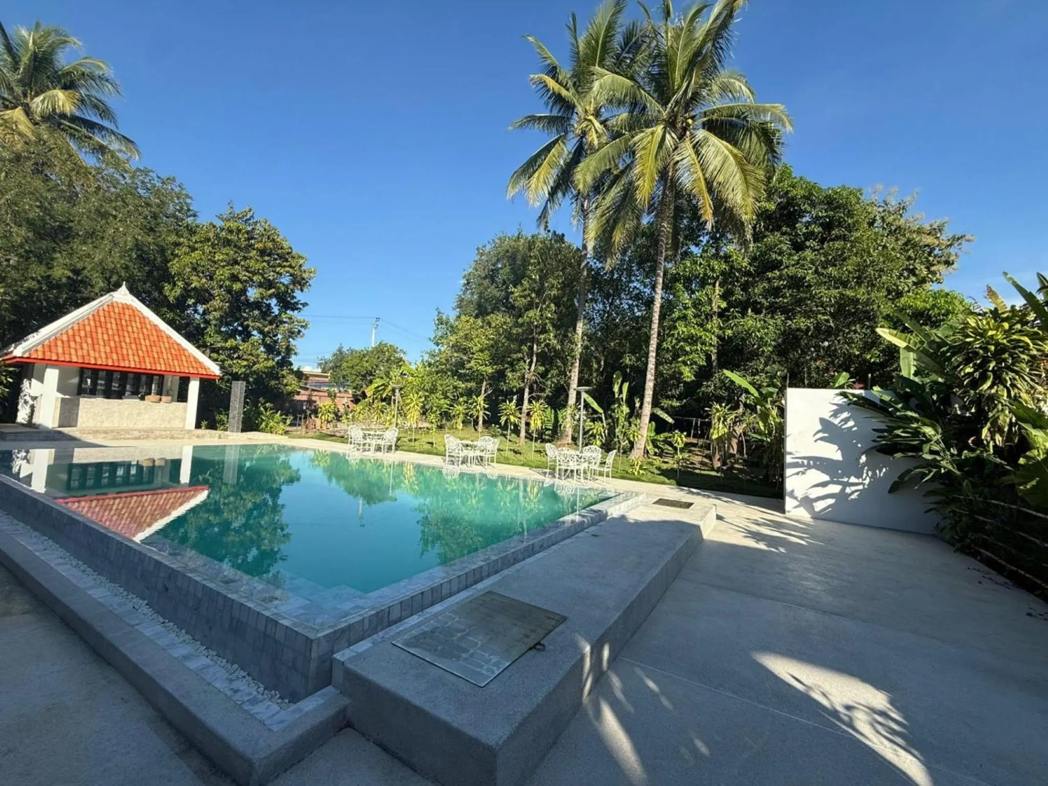 Garden in Vangsavath Hotel