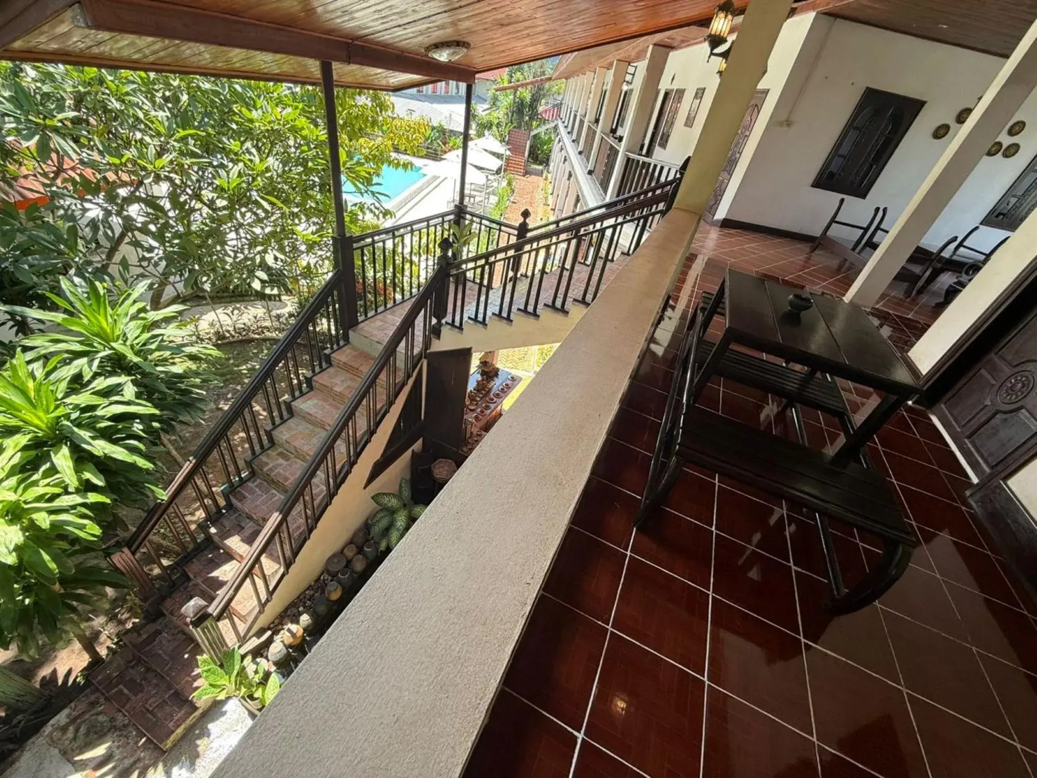 Garden view in Vangsavath Hotel Garden view in Vangsavath Hotel