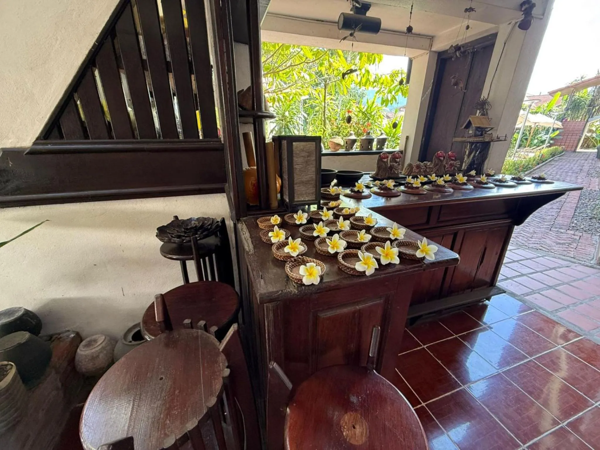 Dining area in Vangsavath Hotel